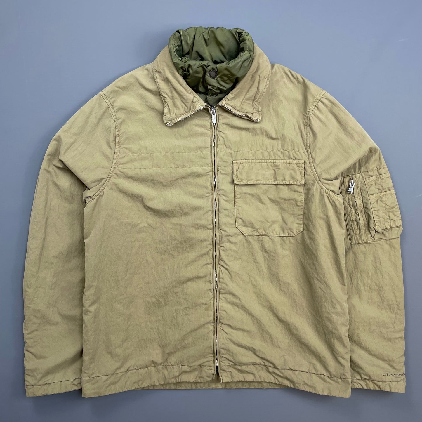 C.P. Company Beige & Green AW05 Lined Harrington Jacket