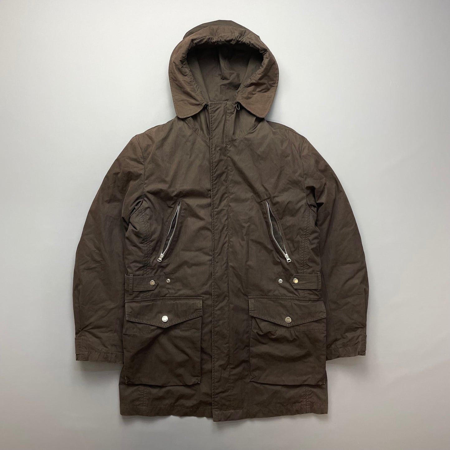 C.P. Company Brown Shearling Lined Piuma Doca Parka Coat AW05