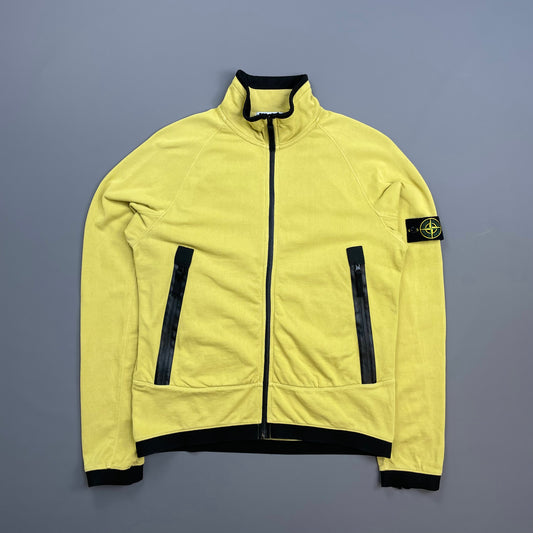 Stone Island Yellow SS10 Lightweight Cotton Technical Zip-Through Jacket