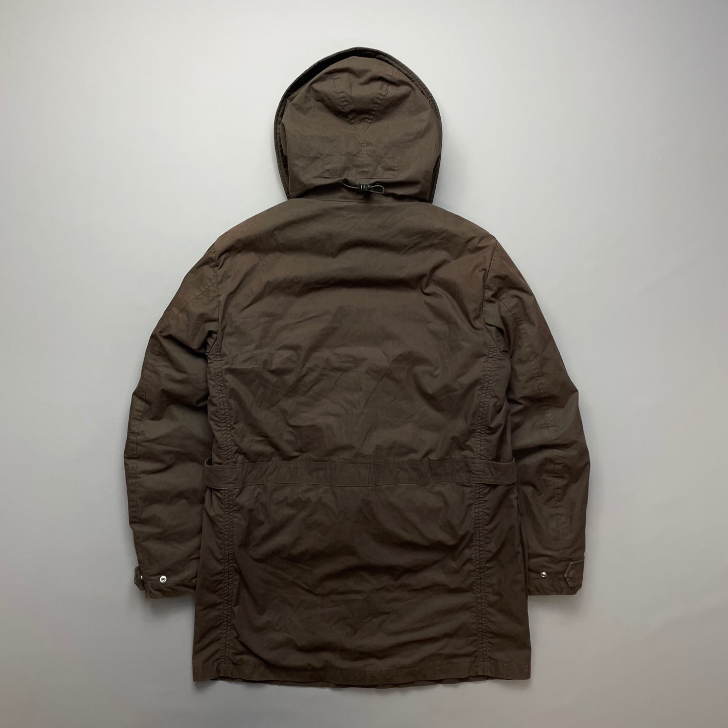 C.P. Company Brown Shearling Lined Piuma Doca Parka Coat AW05