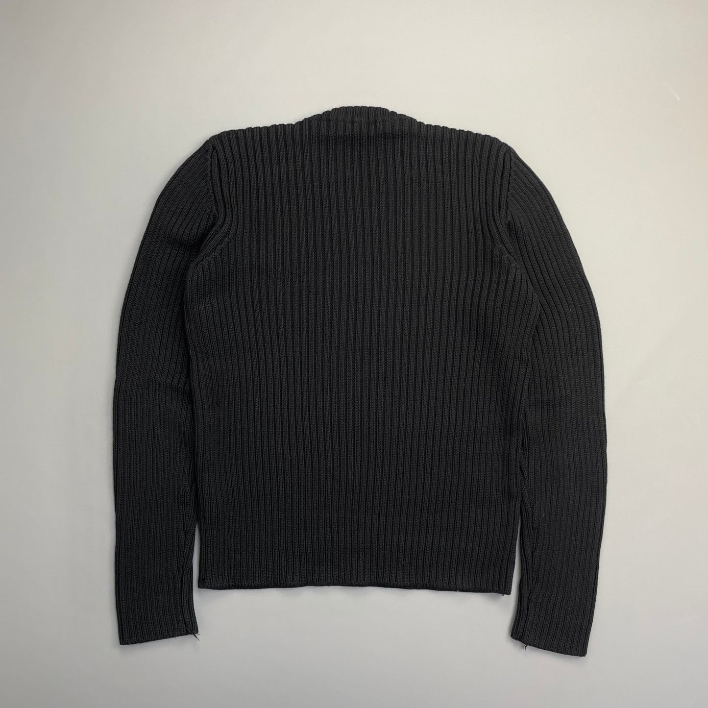 Prada Sport 00s Heavy Ribbed Wool Technical Knit Jumper