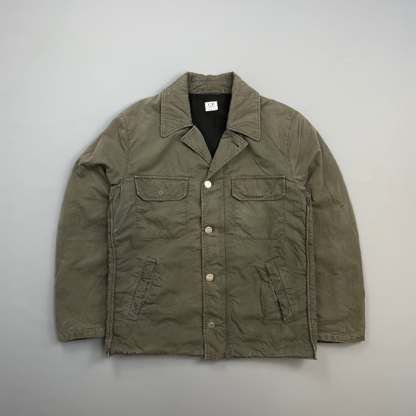C.P. Company Khaki 00s Wool Lined Wax-Cotton Workwear Jacket