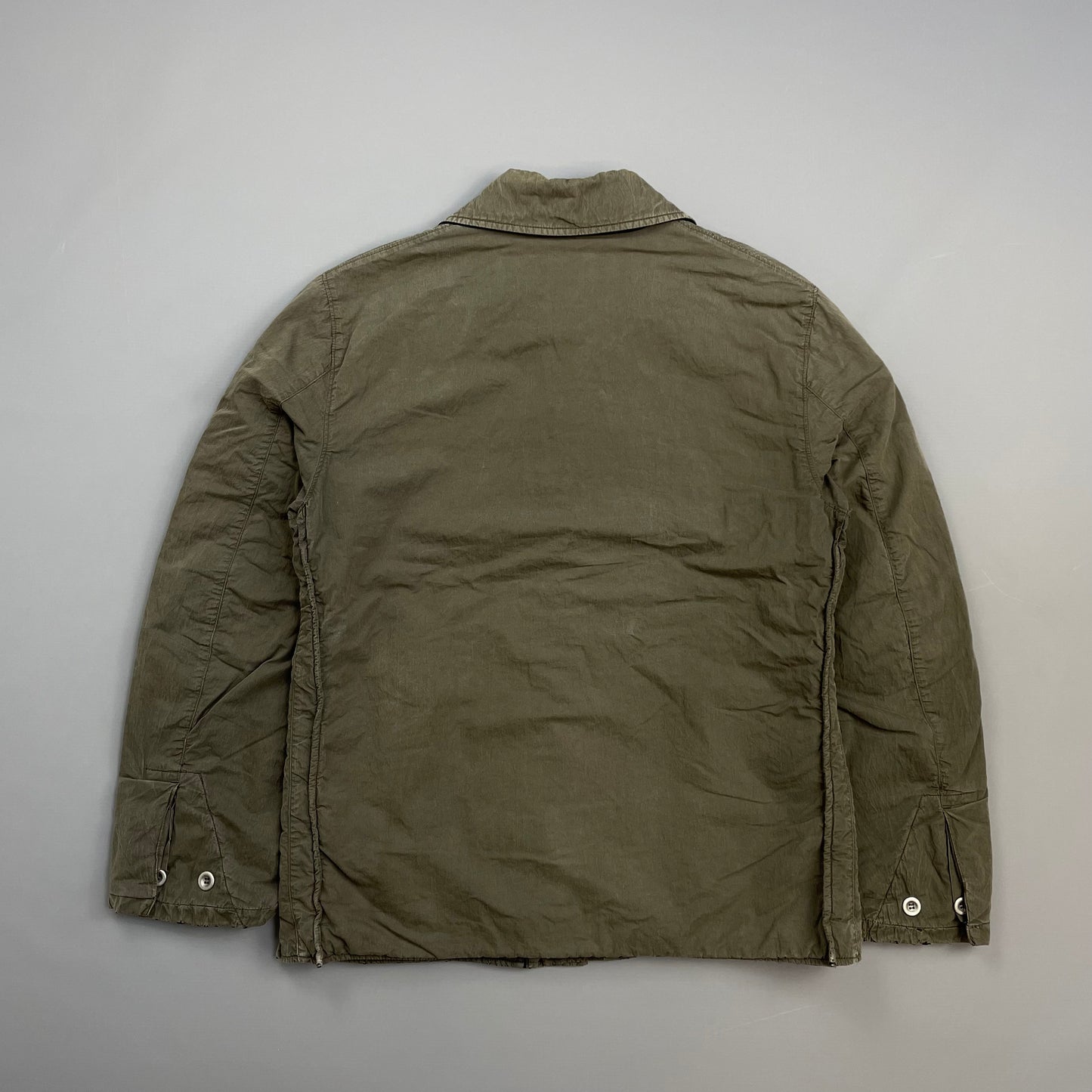 C.P. Company Khaki 00s Wool Lined Wax-Cotton Workwear Jacket
