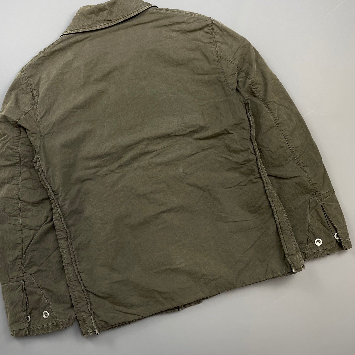 C.P. Company Khaki 00s Wool Lined Wax-Cotton Workwear Jacket