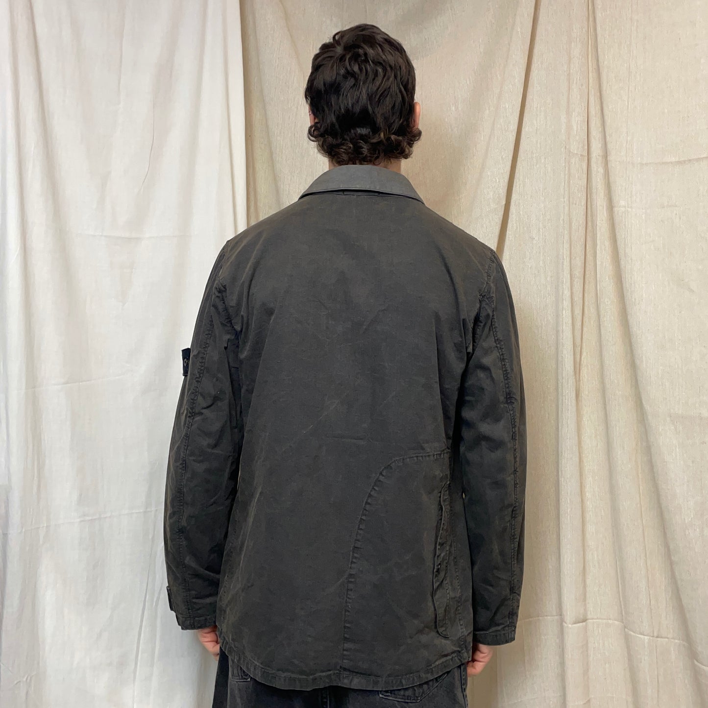 Stone Island Dark Grey SS06 Contrast Collar Multi-Pocket Field Jacket