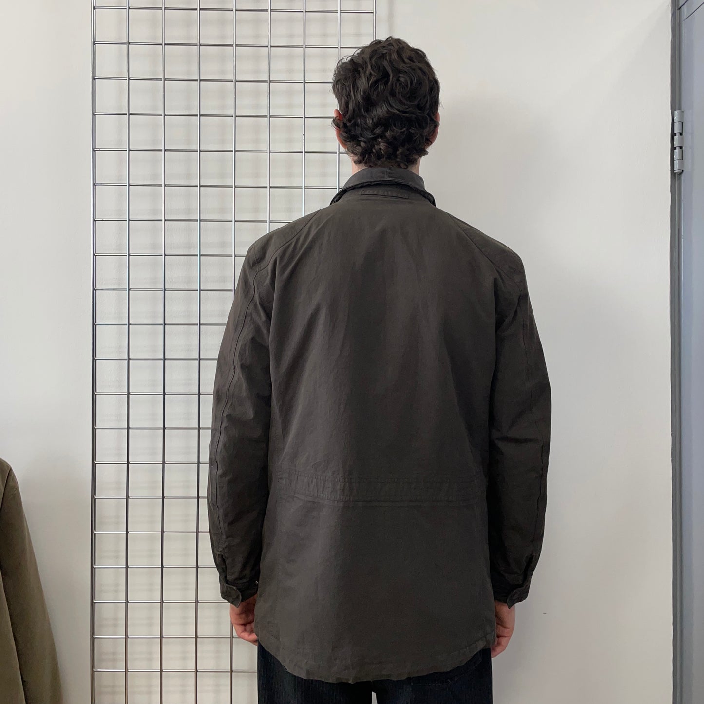 C.P. Company Brown AW05 Leather Collar Goretex Field Jacket