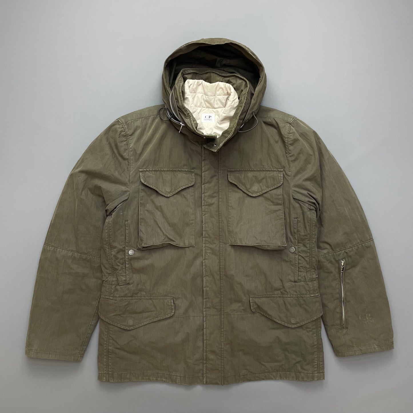 C.P. Company Khaki AW07 Piuma Doca Goose Down Lined Field Jacket