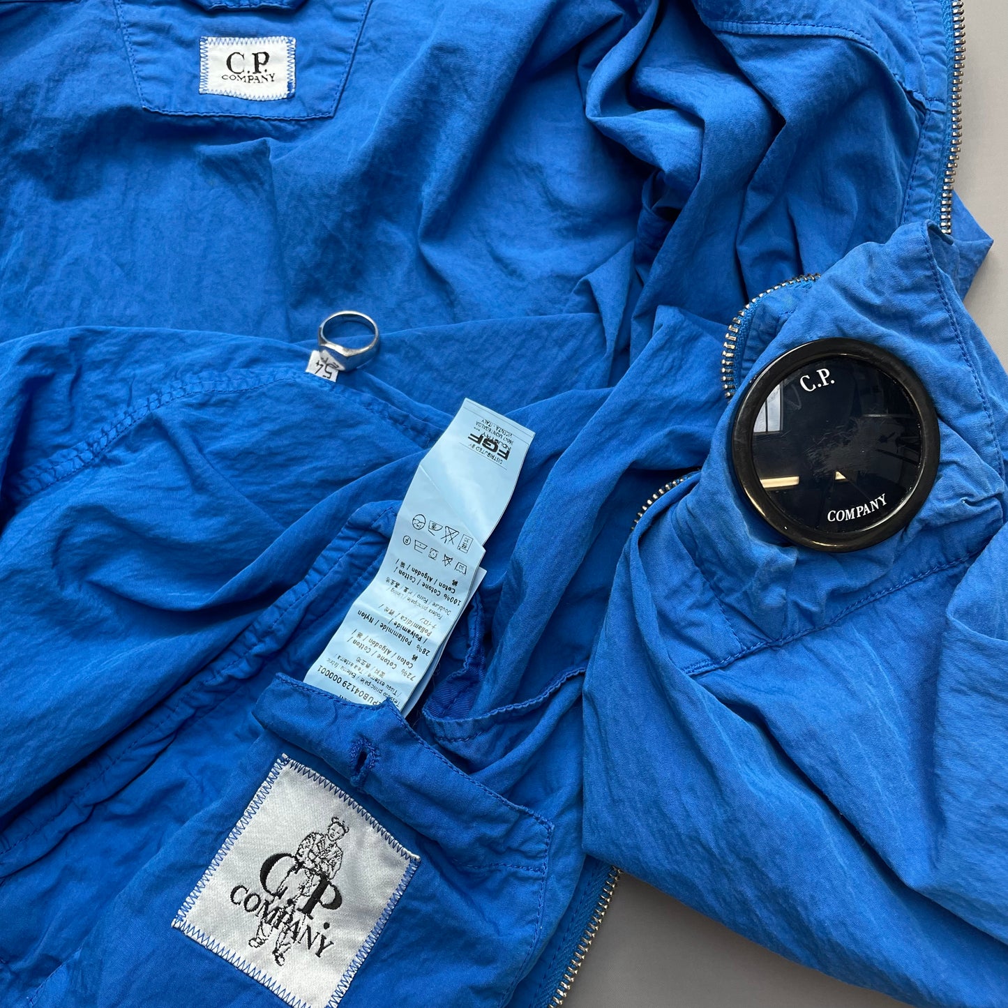 C.P. Company Blue SS15 Hooded Lens Jacket