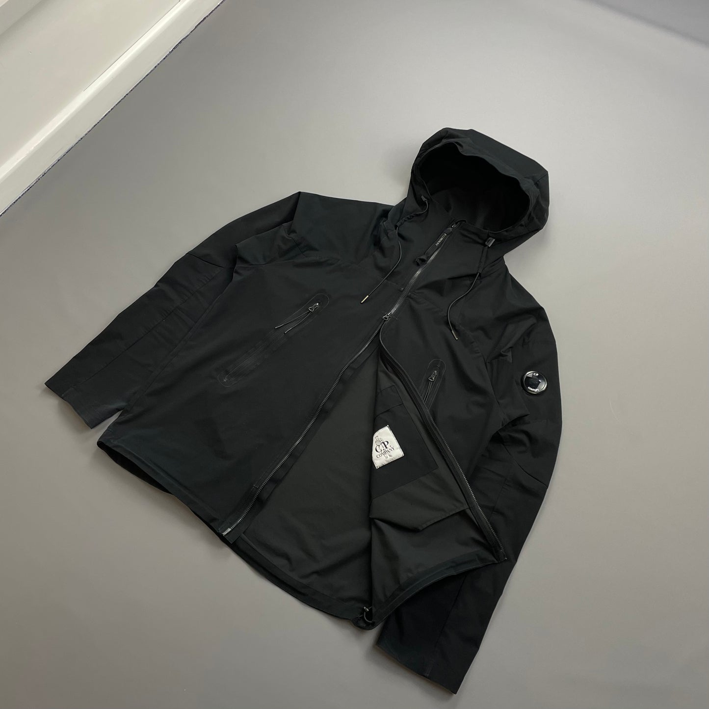 C.P. Company Black Pro-Tek Technical Hooded Shell Jacket