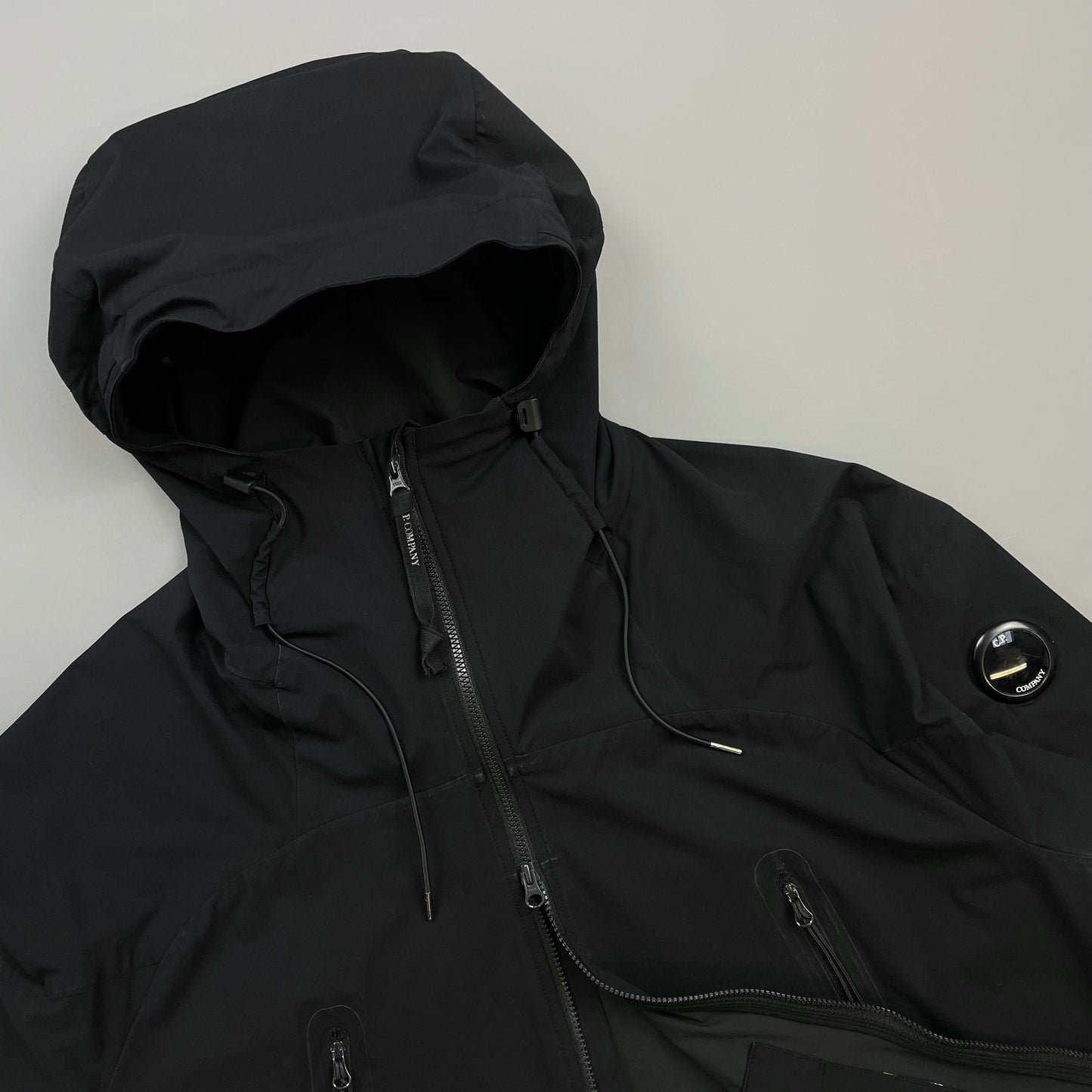 C.P. Company Black Pro-Tek Technical Hooded Shell Jacket