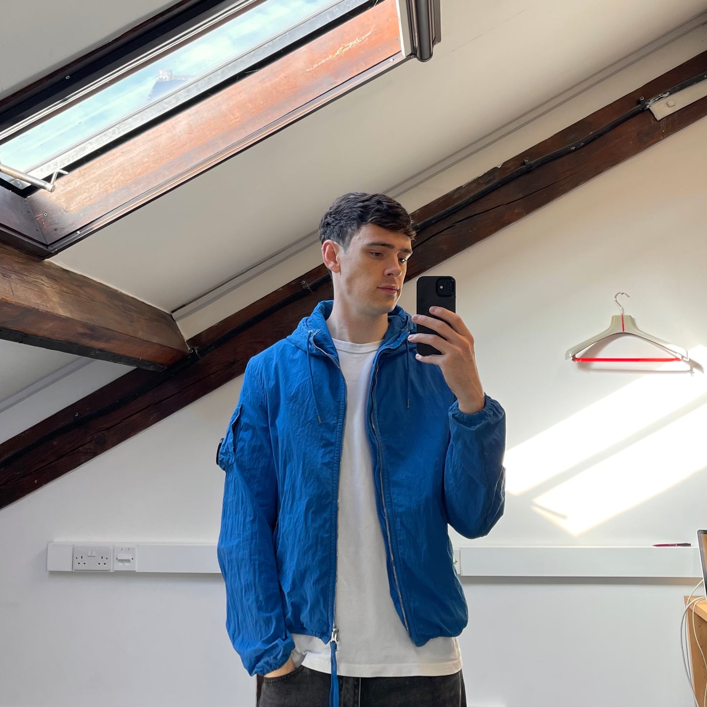 C.P. Company Blue SS15 Hooded Lens Jacket