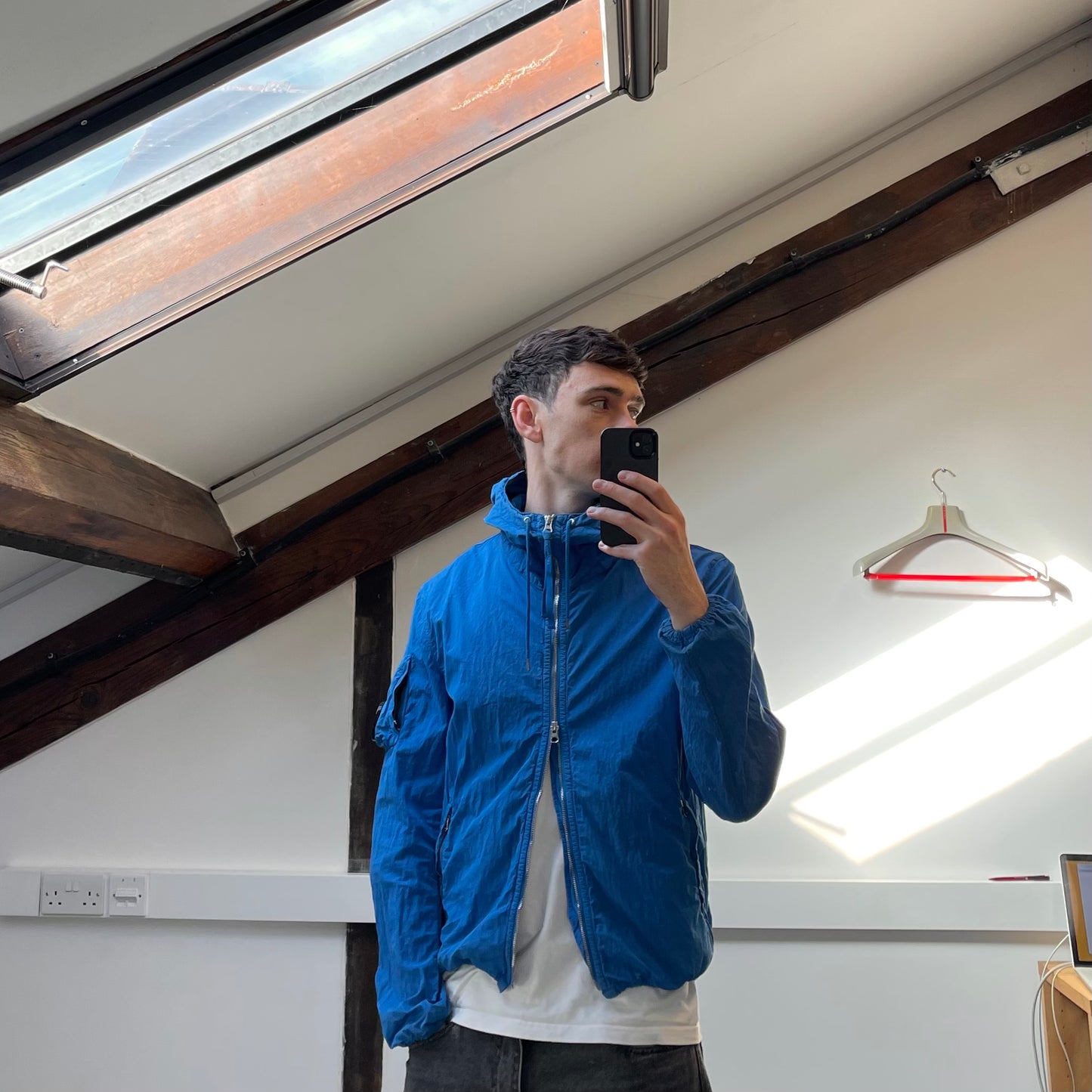 C.P. Company Blue SS15 Hooded Lens Jacket