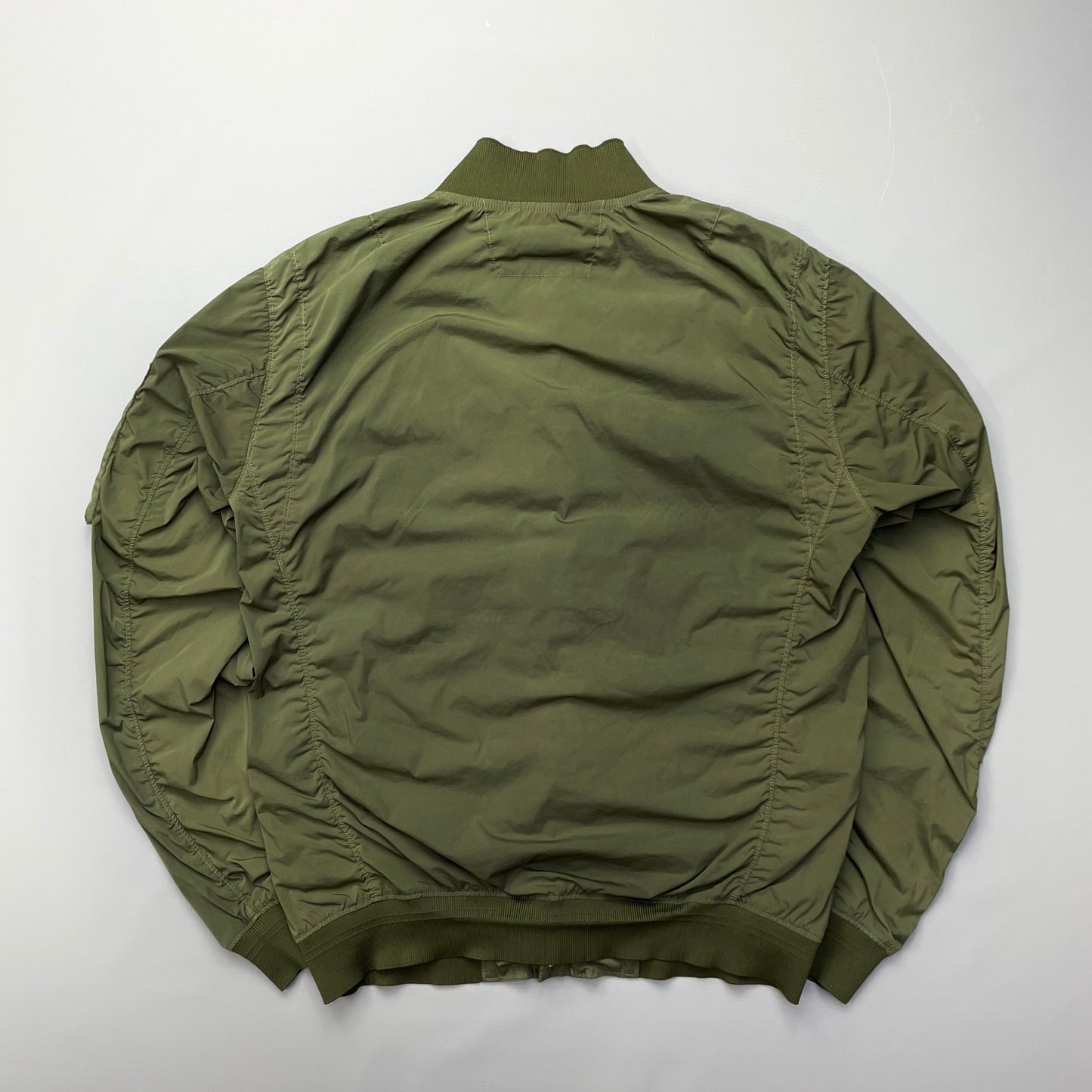 C.P. Company Green Nycra-R Lightweight Bomber Jacket