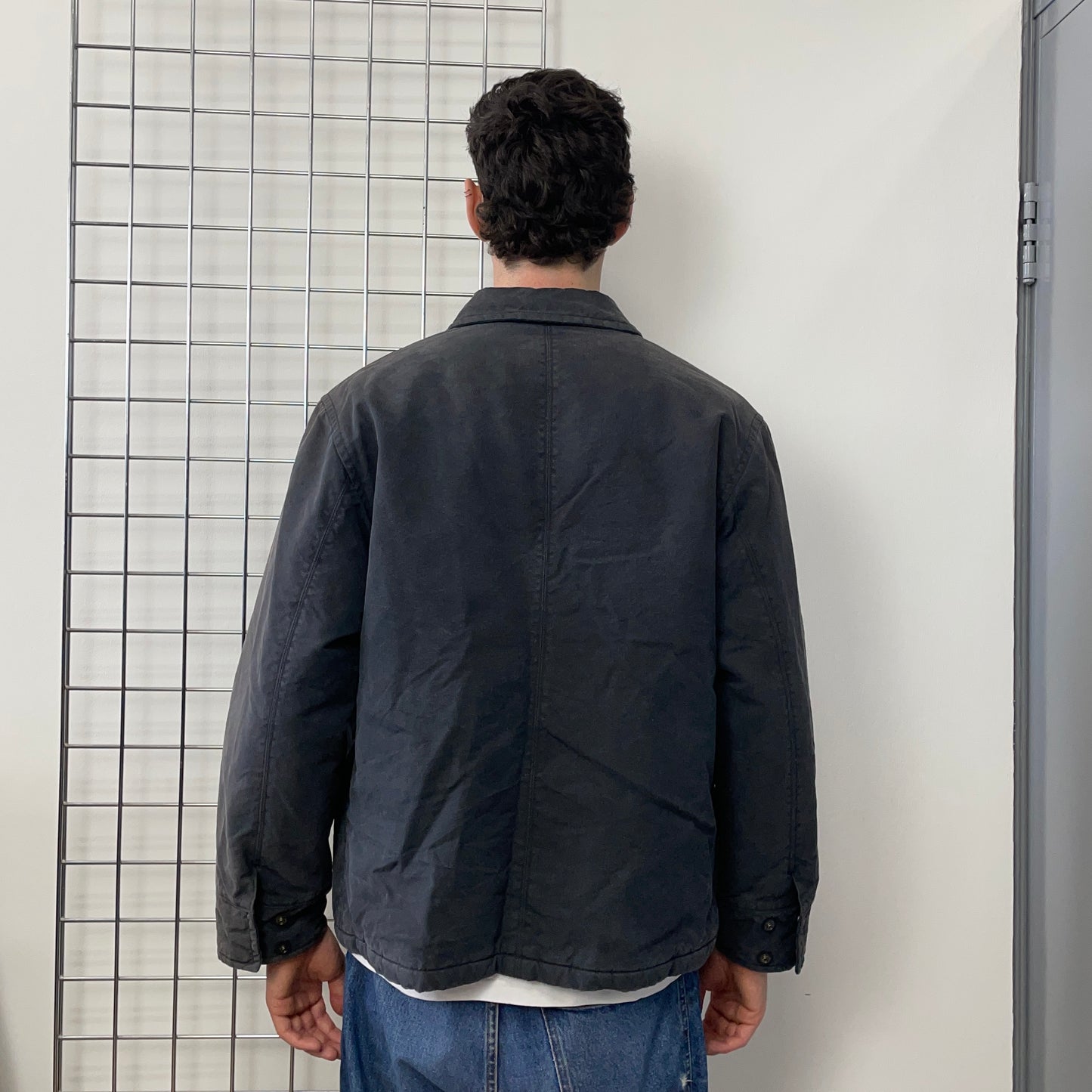 Boneville Dark Grey AW95 Boxy Canvas Jacket