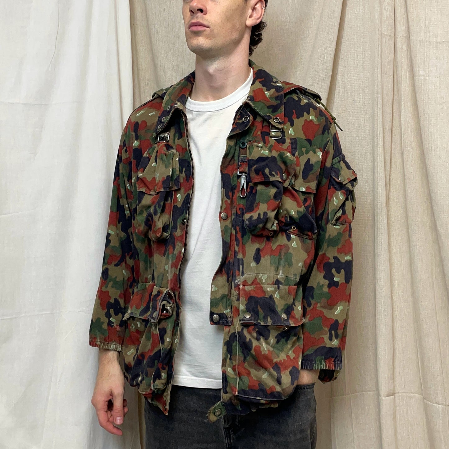 Swiss Military Multicolour 80s M70 Aplenflage Camouflage Sniper Jacket