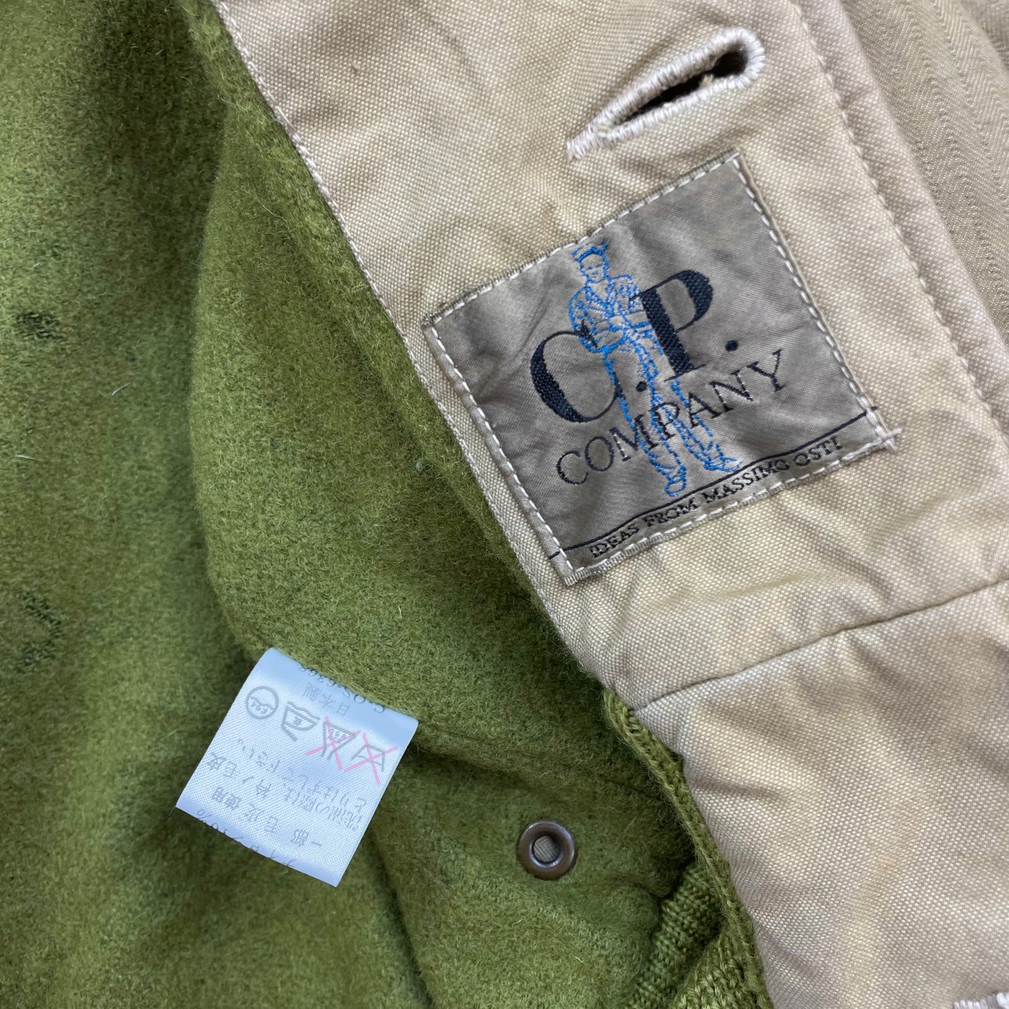 C.P. Company Brown 80s Ideas From Massimo Osti Japanese Release Fur Collar Herringbone Bomber Jacket