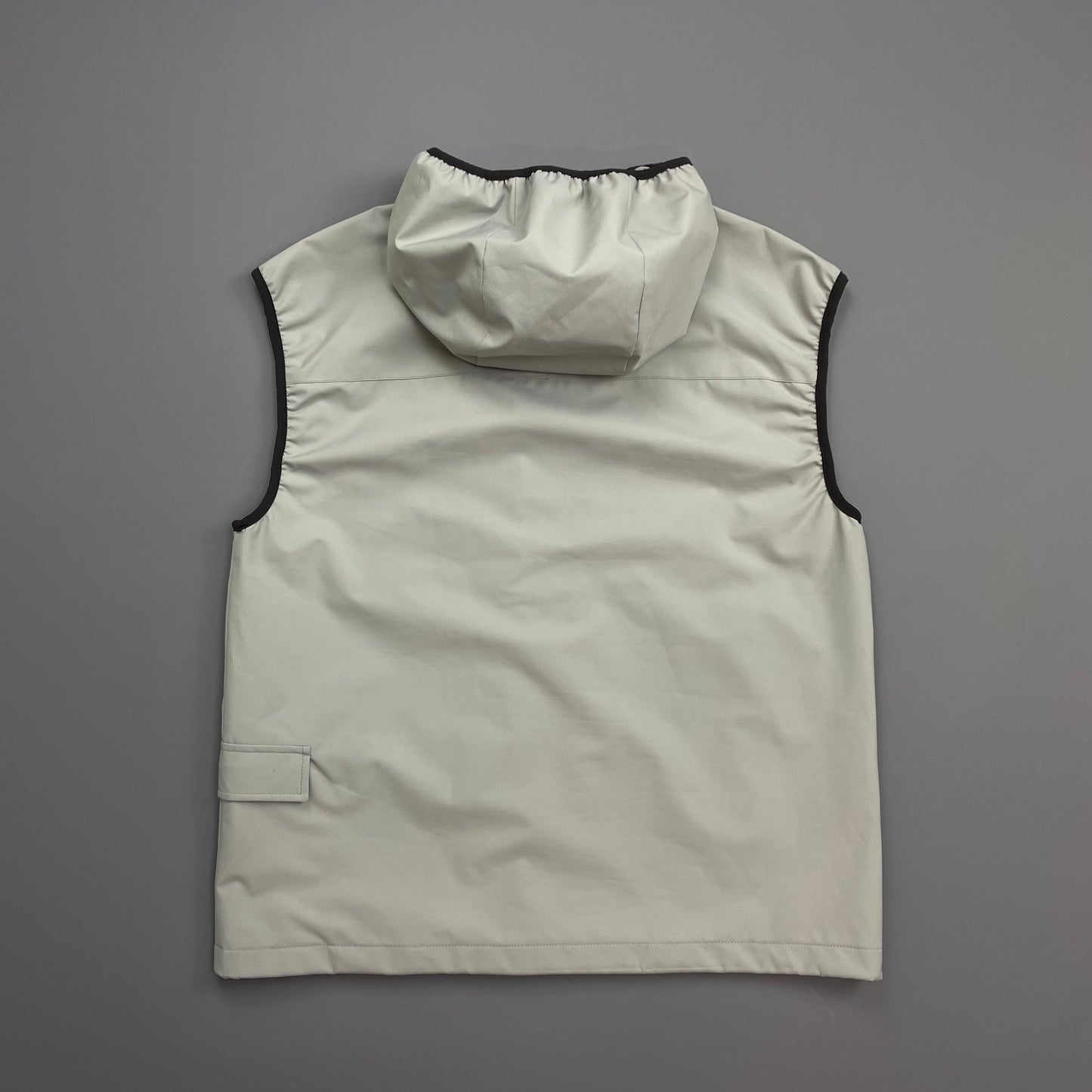 Prada Sport Grey SS00 Hooded Sailing Gilet Vest
