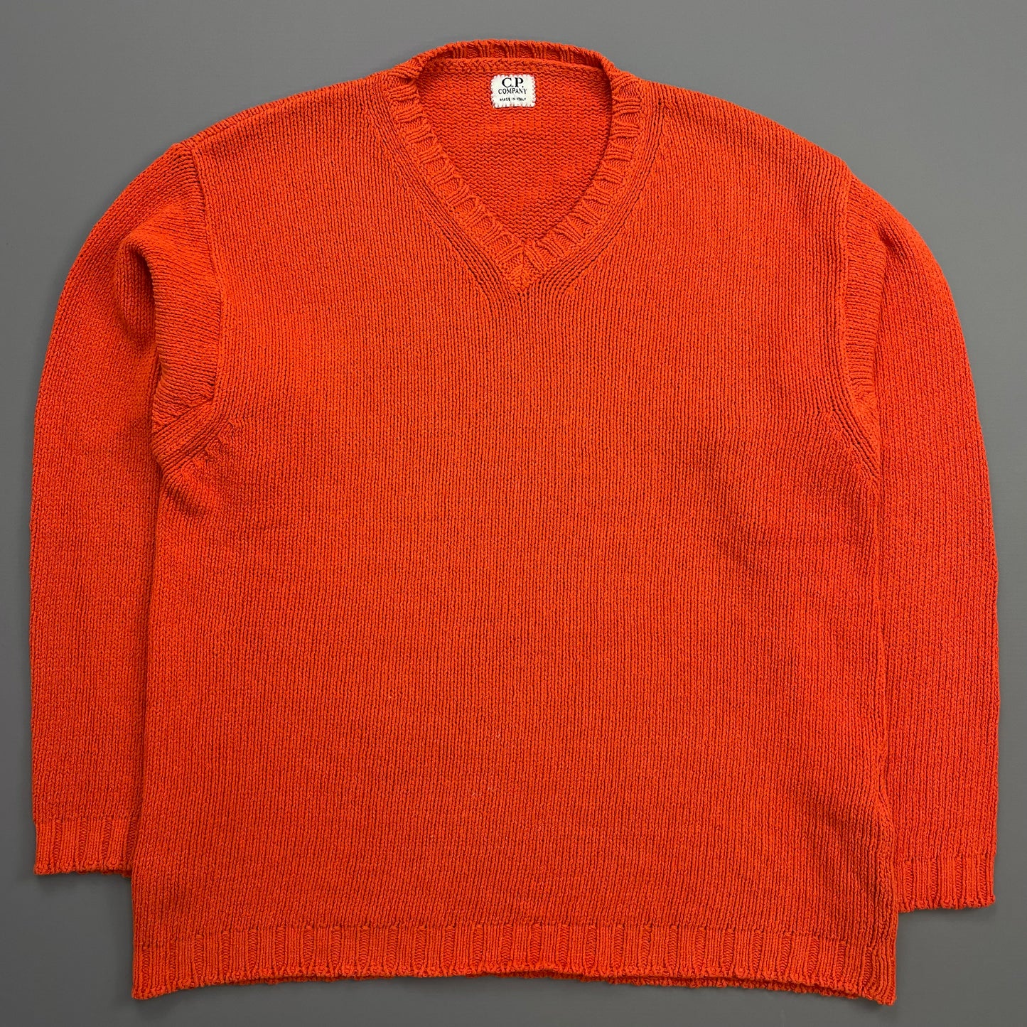 C.P. Company Orange SS97 Cotton Blend Knit Jumper