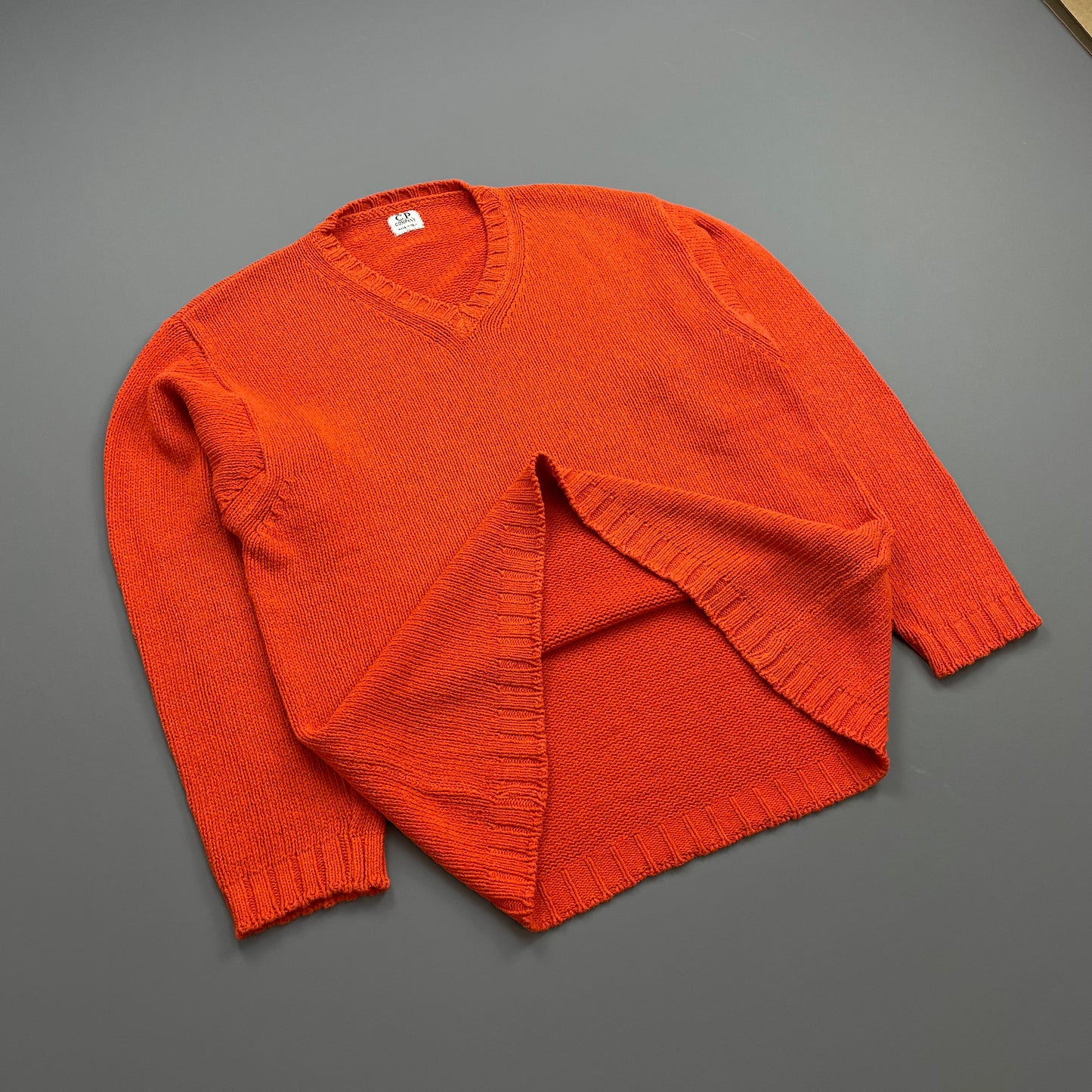 C.P. Company Orange SS97 Cotton Blend Knit Jumper