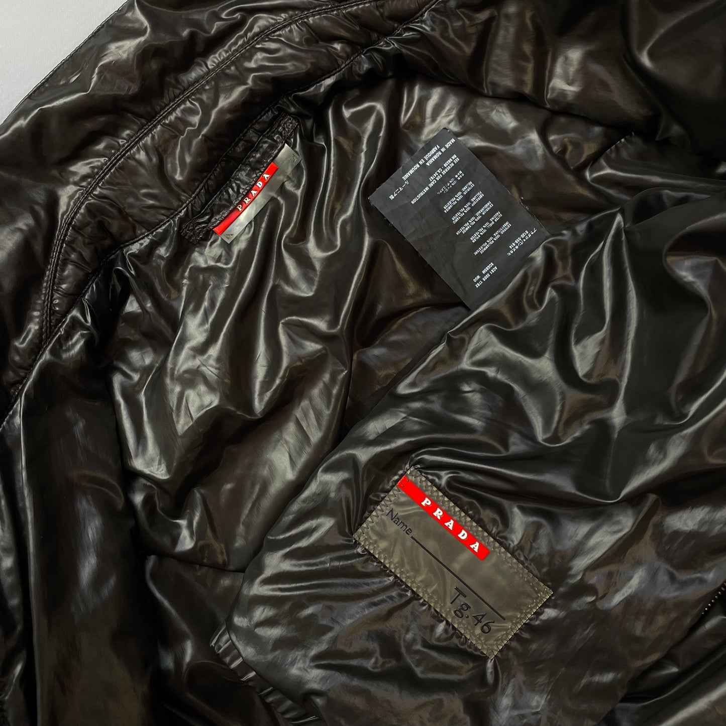 Prada Sport 2009 Nylon Lightweight Padded Harrington Jacket