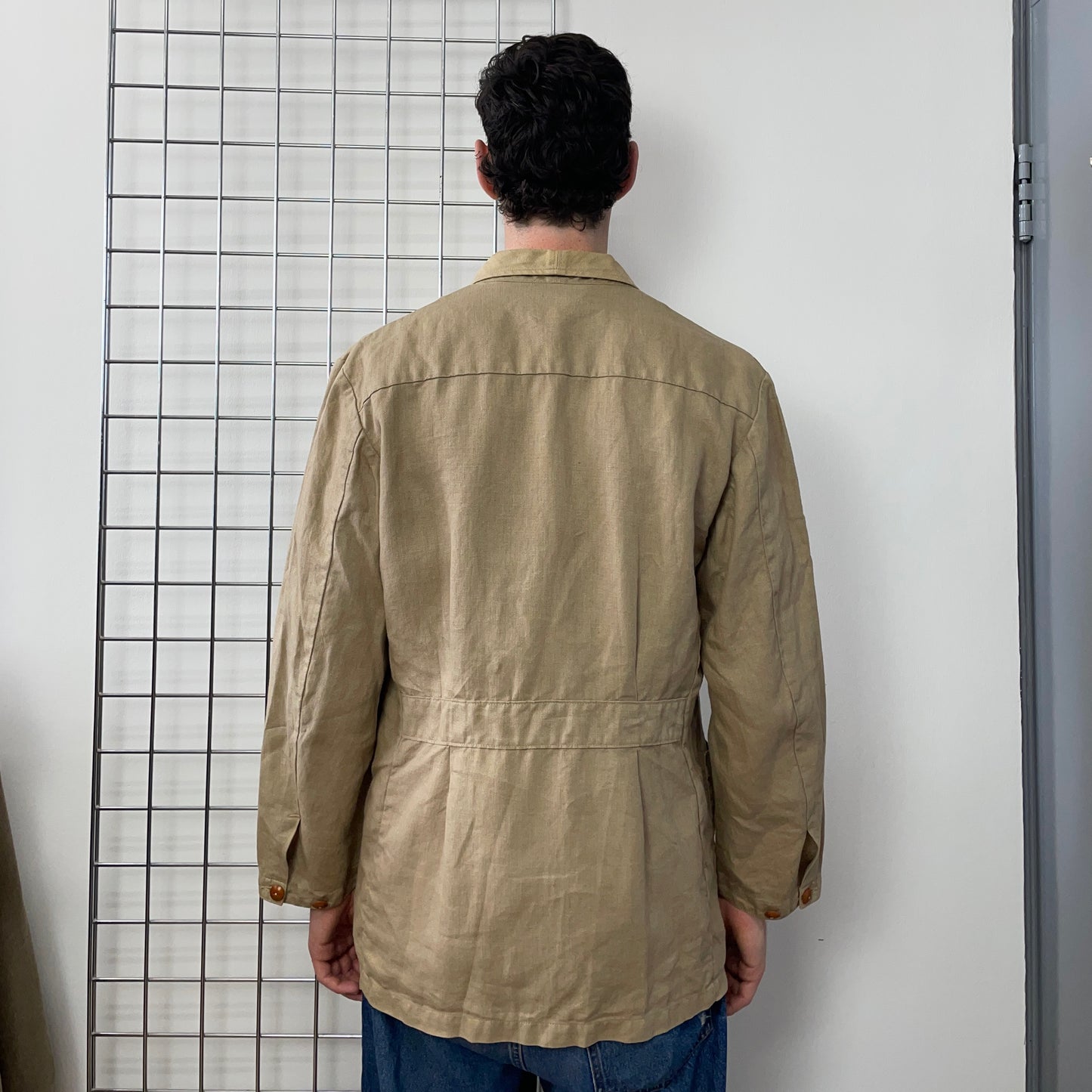 C.P. Company Beige 80s Ideas From Massimo Osti Linen Blazer