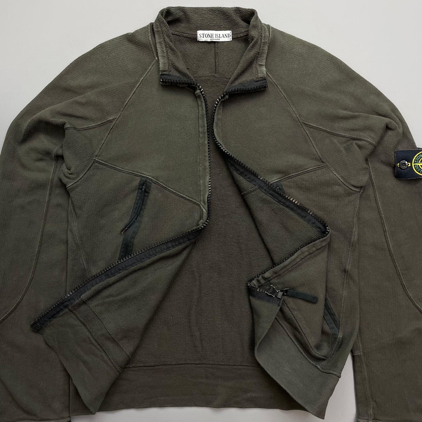 Stone Island Khaki SS06 Lightweight Cotton Zip-Through Jacket