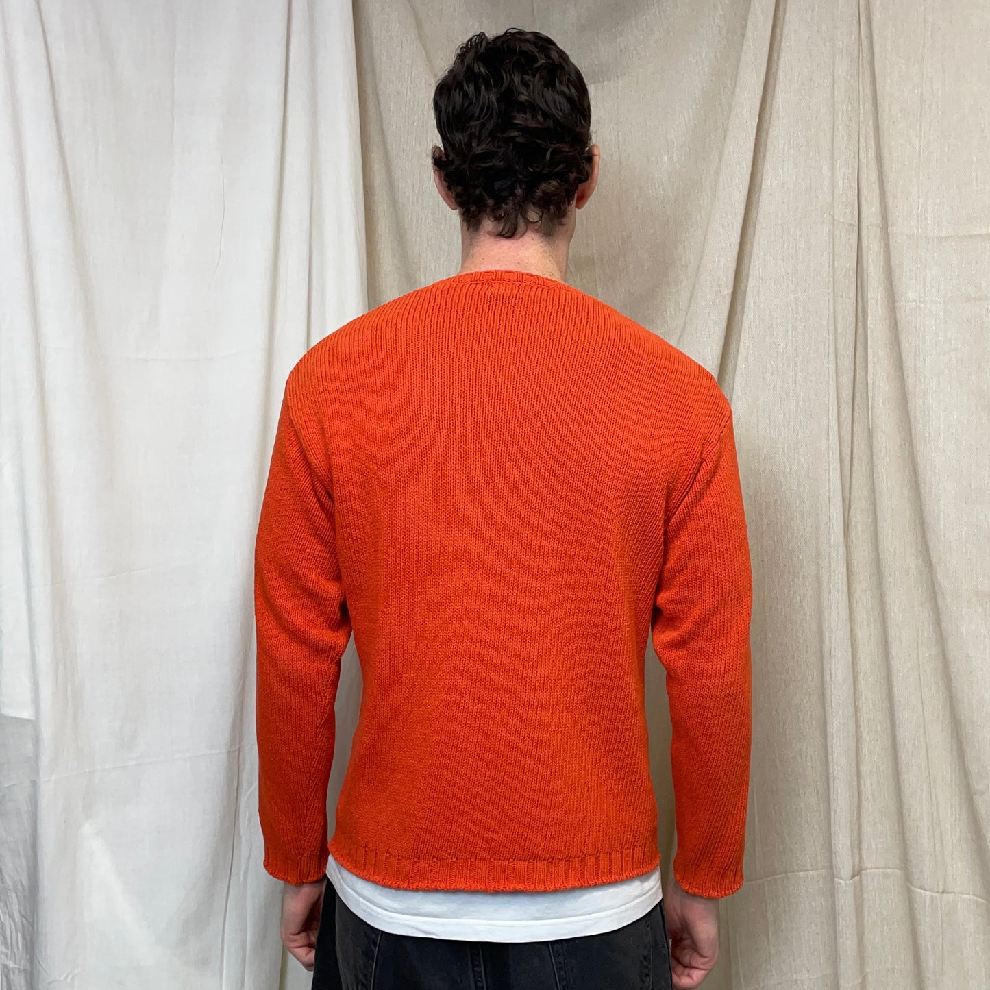 C.P. Company Orange SS97 Cotton Blend Knit Jumper