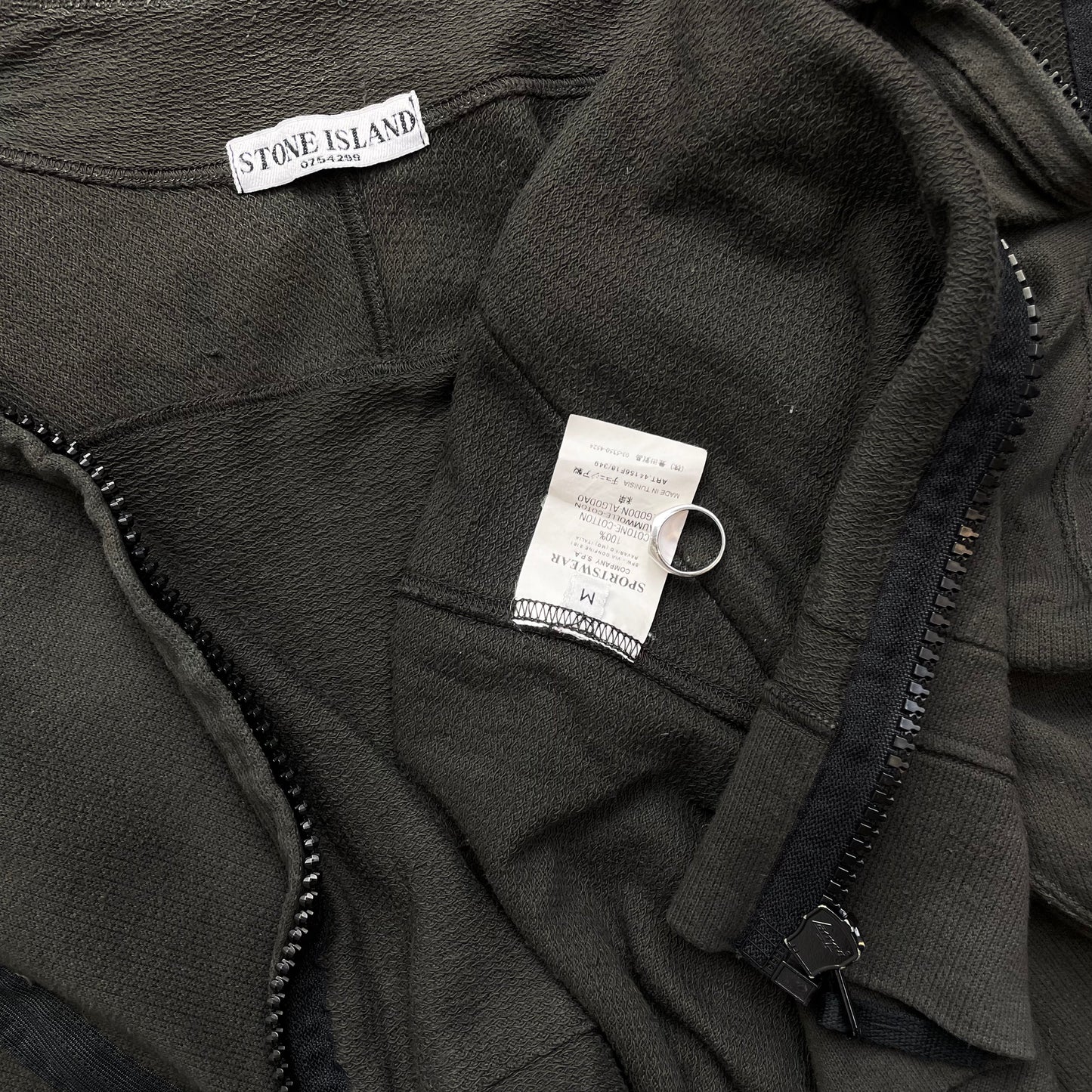Stone Island Khaki SS06 Lightweight Cotton Zip-Through Jacket