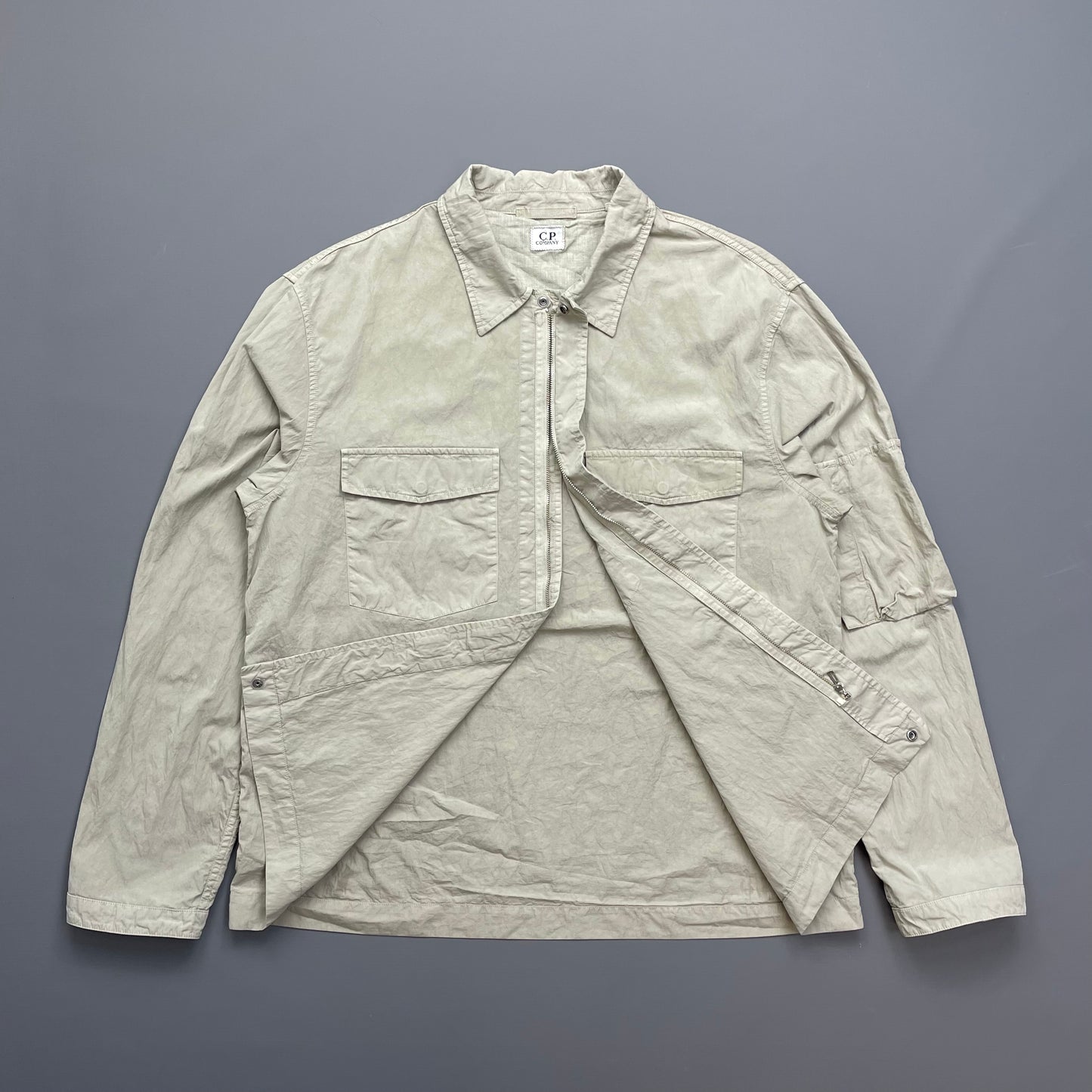 CP Company Grey Lightweight Overshirt Jacket