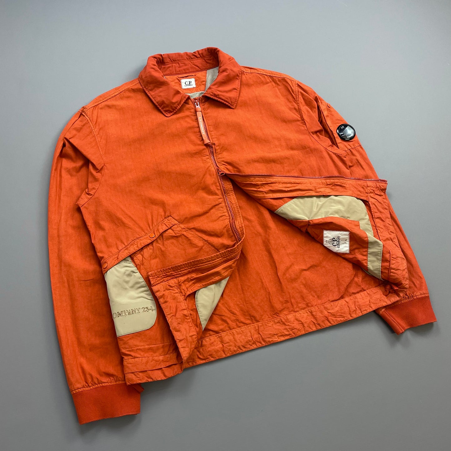 C.P. Company Orange SS23 Ba-Tic Lightweight Military Harrington Jacket