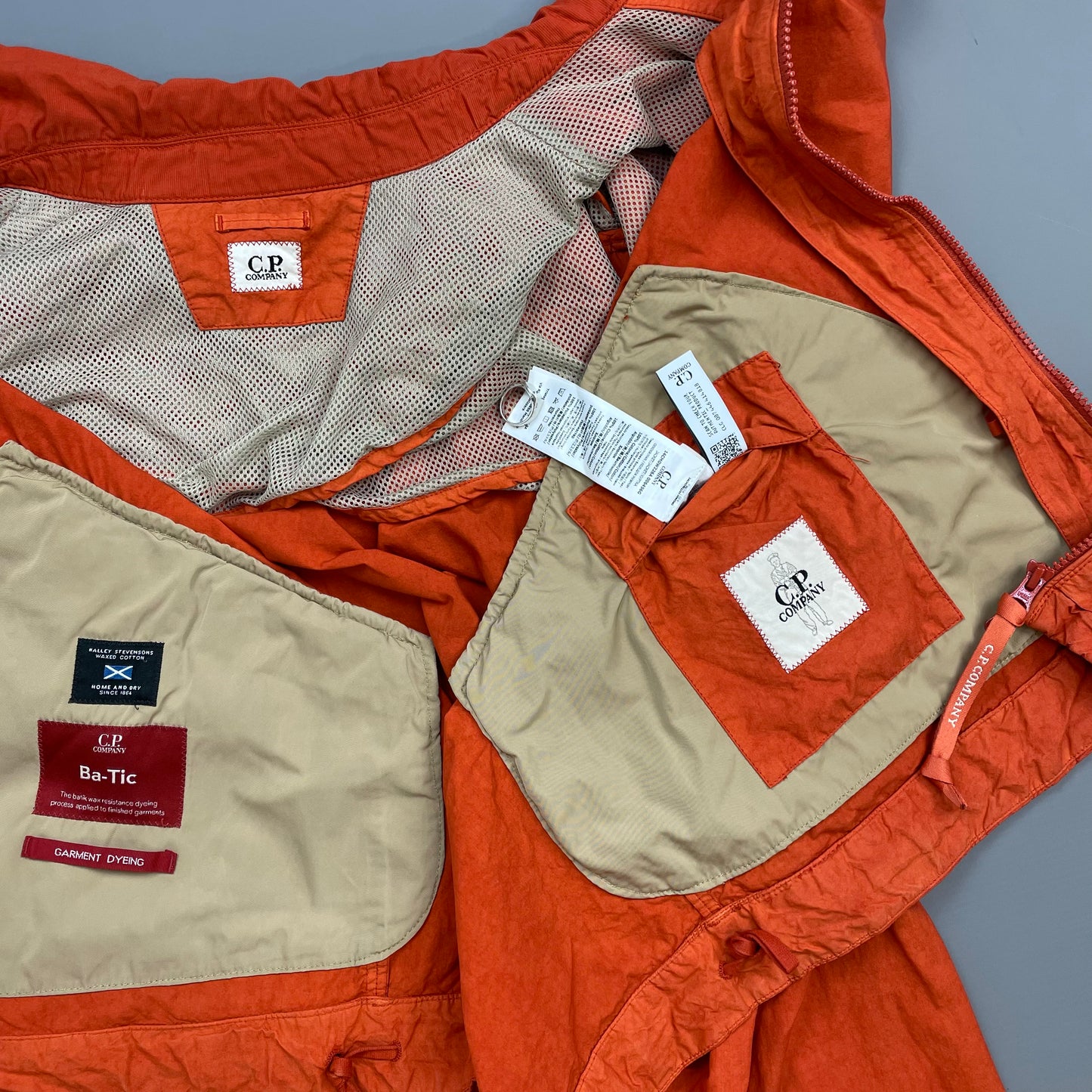 C.P. Company Orange SS23 Ba-Tic Lightweight Military Harrington Jacket