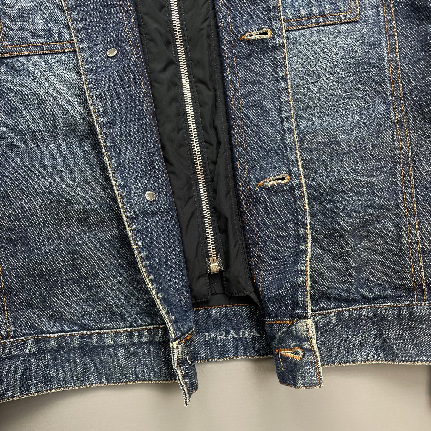 Prada Sport Blue Denim Lined 2005 Ski Jacket