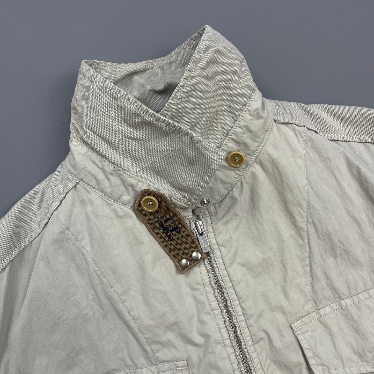 C.P. Company Grey Utility Zip-Through Overshirt Jacket