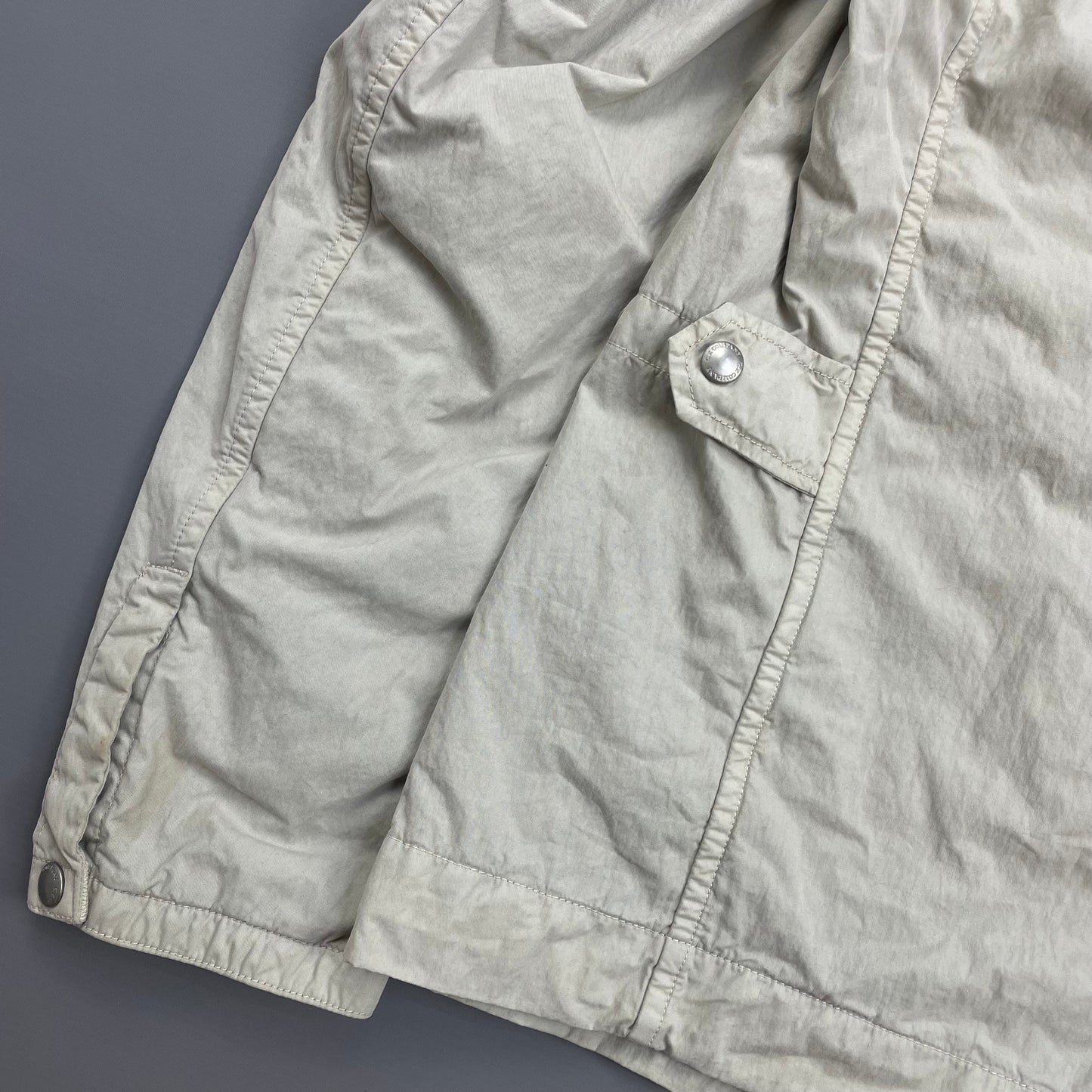 C.P. Company Grey Utility Zip-Through Overshirt Jacket