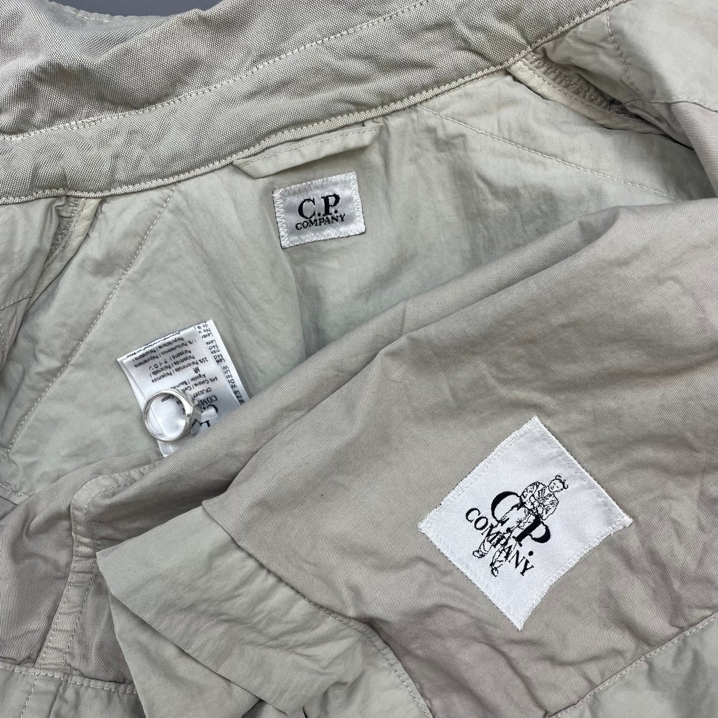 C.P. Company Grey Utility Zip-Through Overshirt Jacket