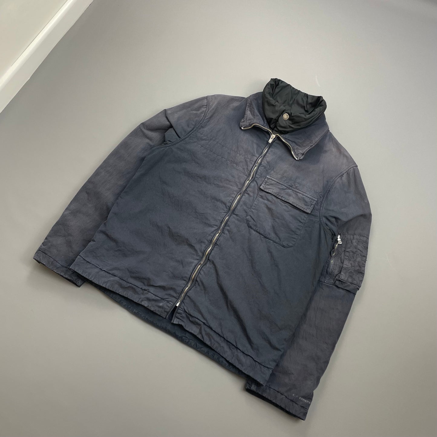 C.P. Company Navy AW05 Sun-Faded Lined Harrington Jacket