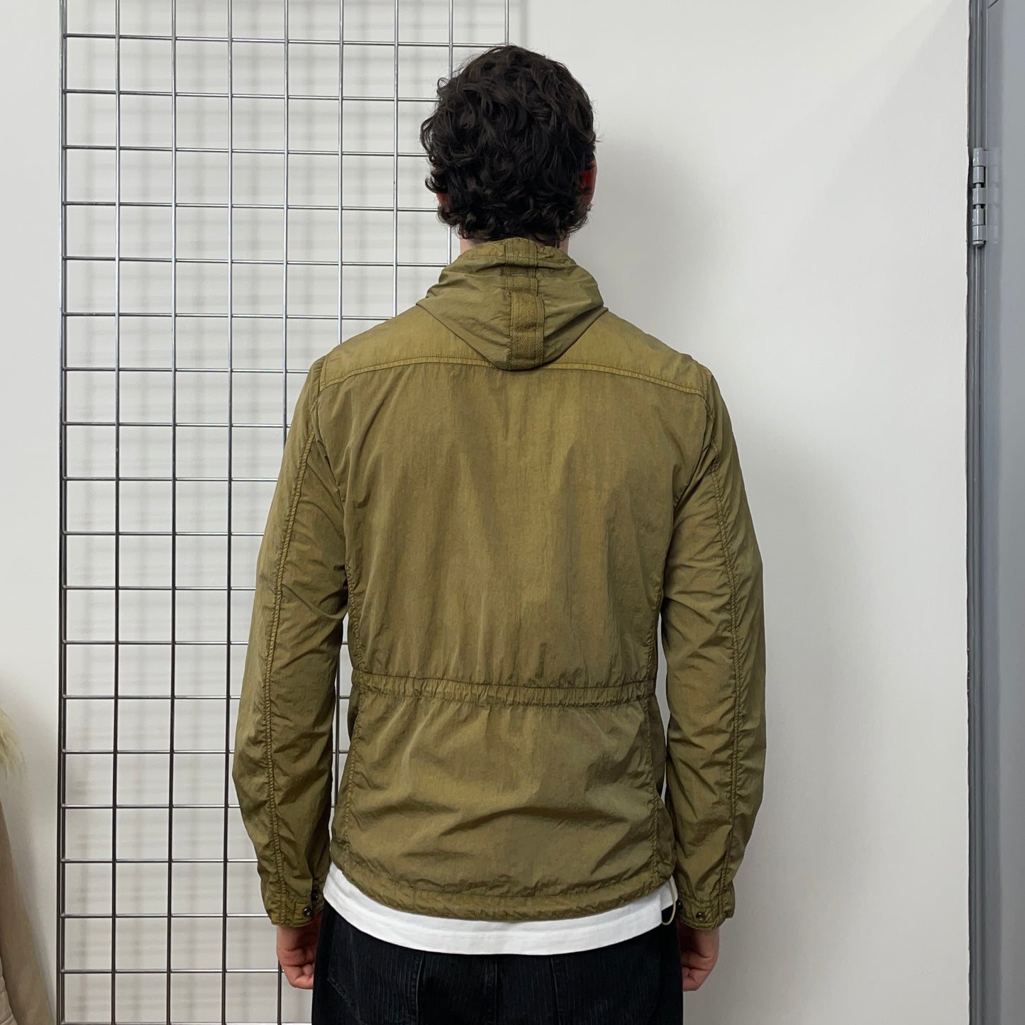 C.P. Company Brown Nylon Hooded Windbreaker