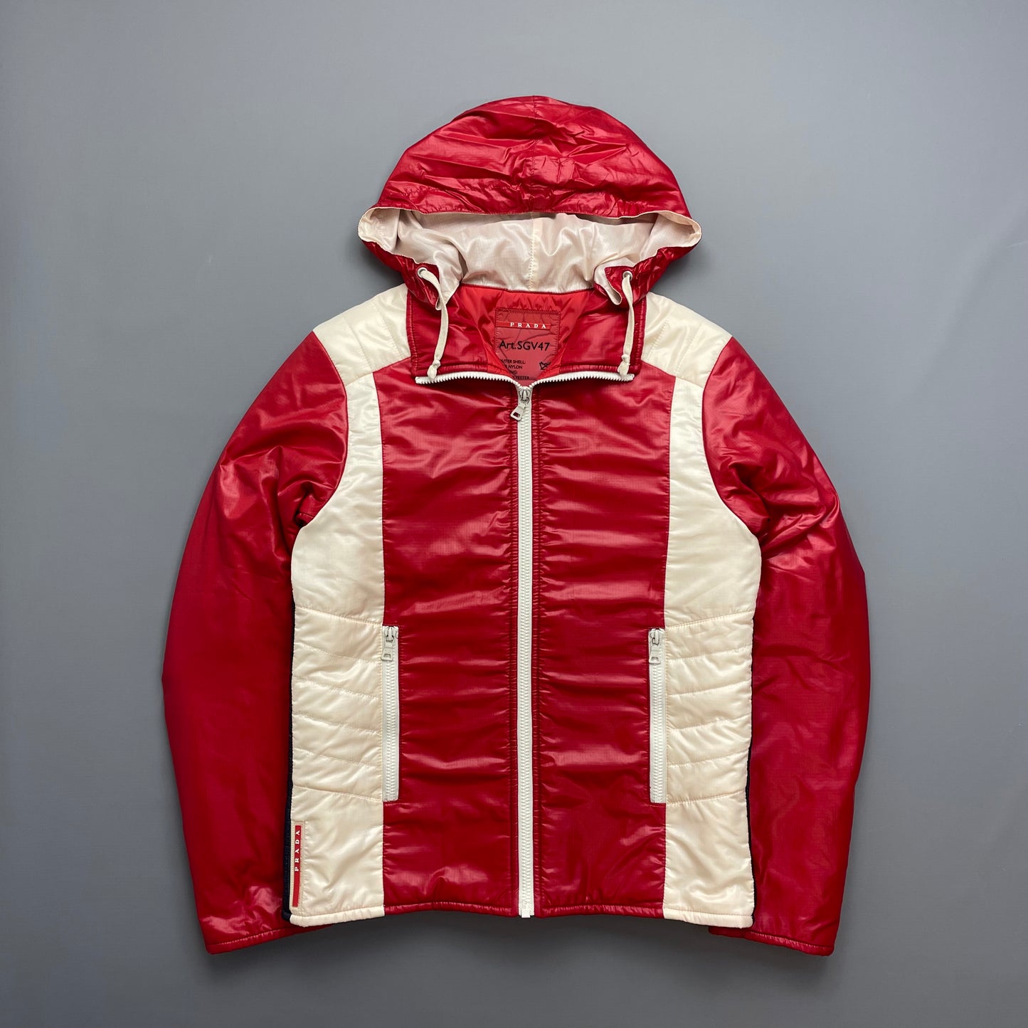 Prada Sport Red Nylon Astro Padded 2008 Jacket