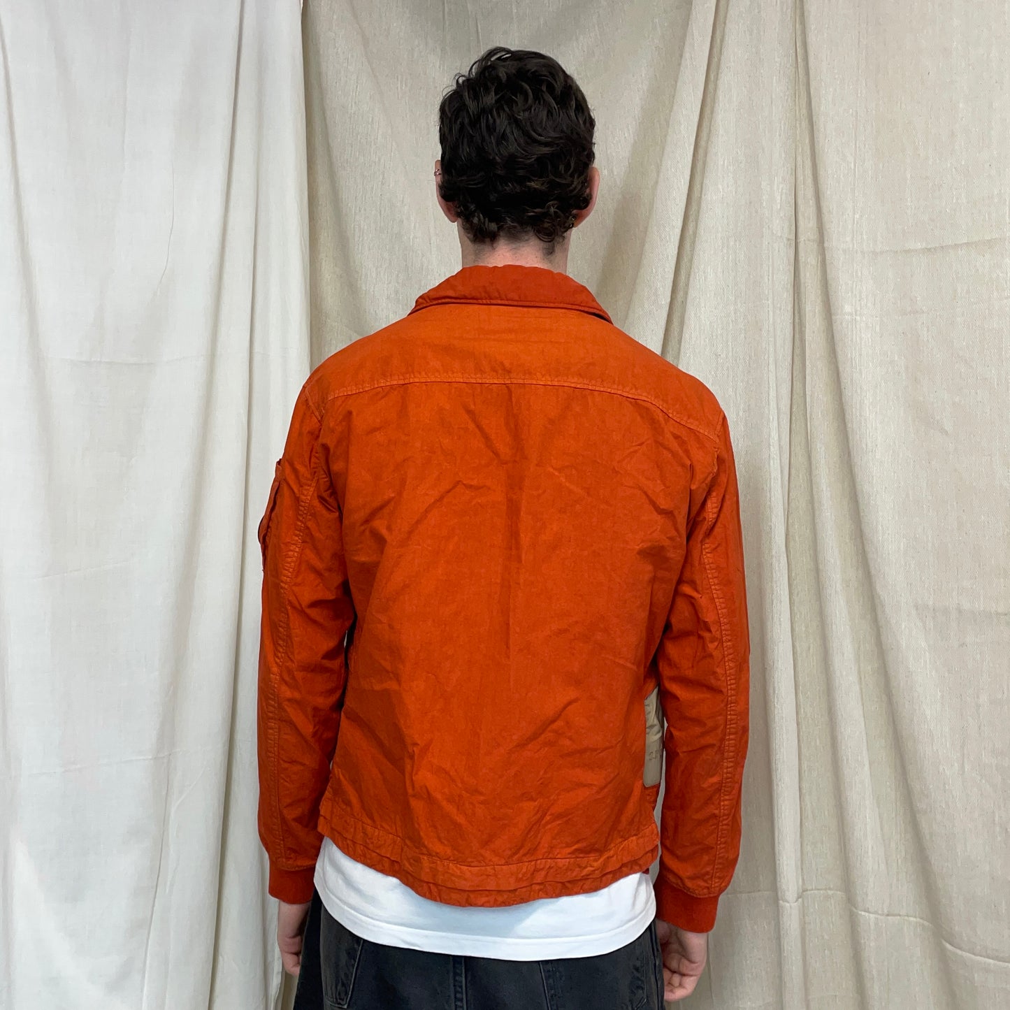 C.P. Company Orange SS23 Ba-Tic Lightweight Military Harrington Jacket