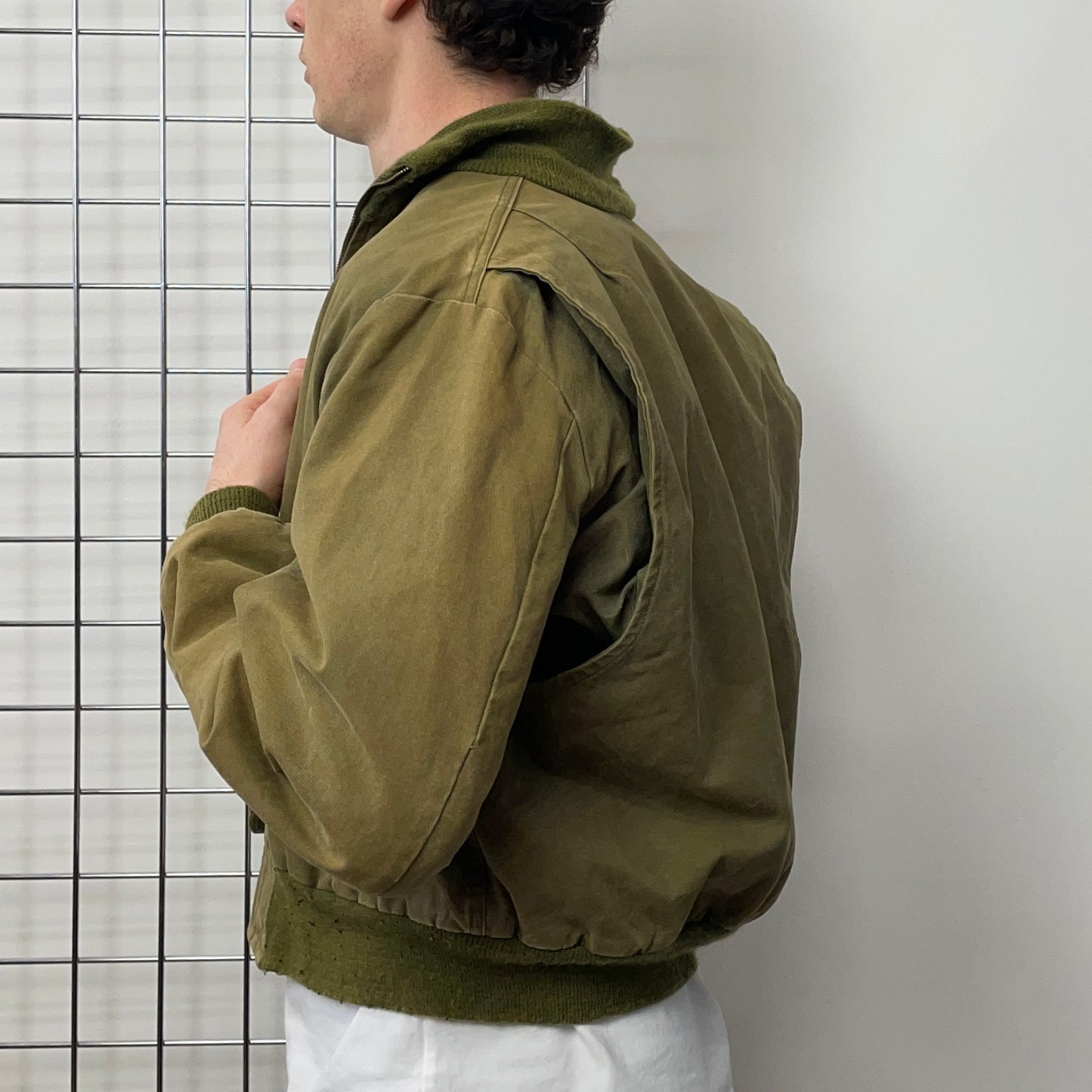 Spiewak & Sons Khaki Green 70s Type T-1 Tanker Military Bomber Jacket