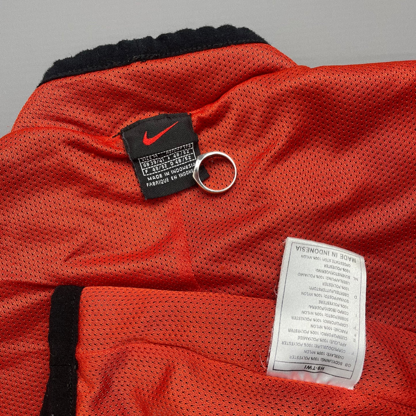 Nike Blue 1999 Winter Release Half-Zip Nylon Panelled Fleece