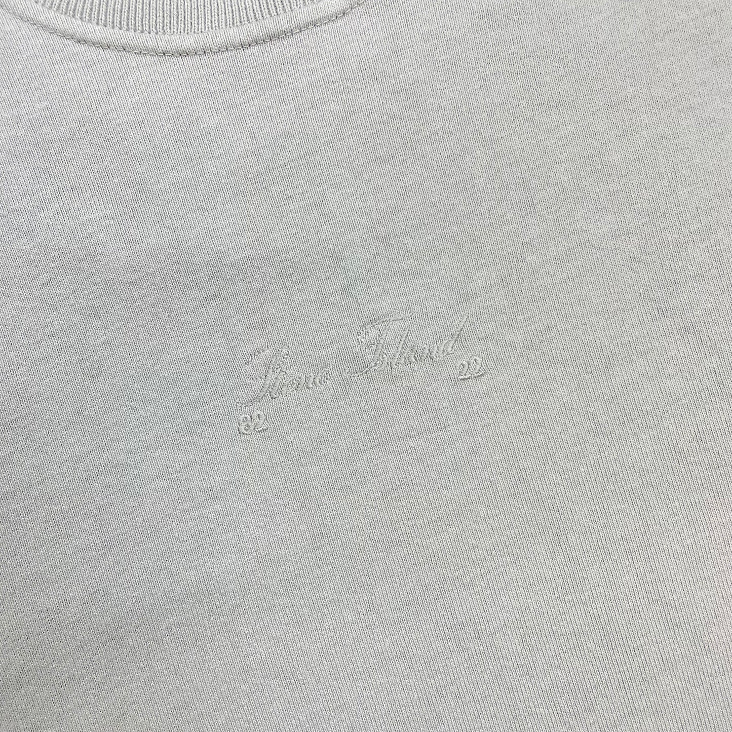 Stone Island Blue AW22 40th Anniversary Embroidered Raw-Edge Mockneck Jumper