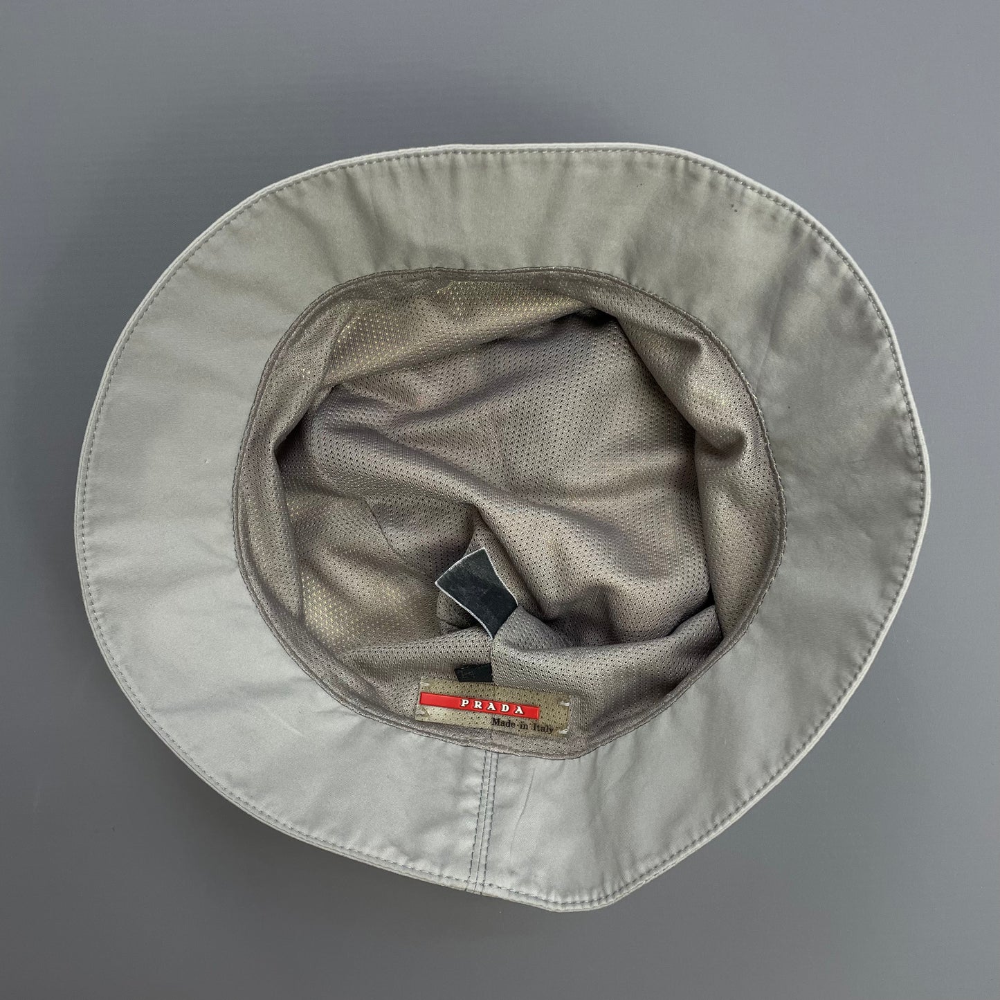 Prada Sport Grey 00s Bucket Hat