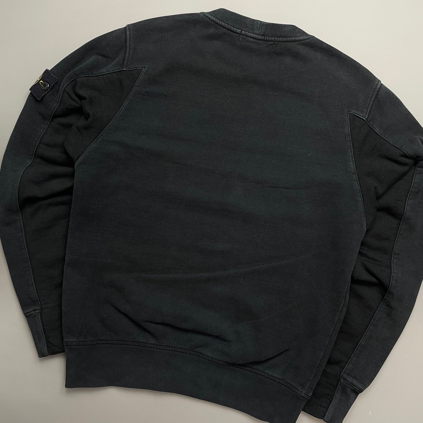 Stone Island Black Panelled Sleeve AW15 Sweatshirt