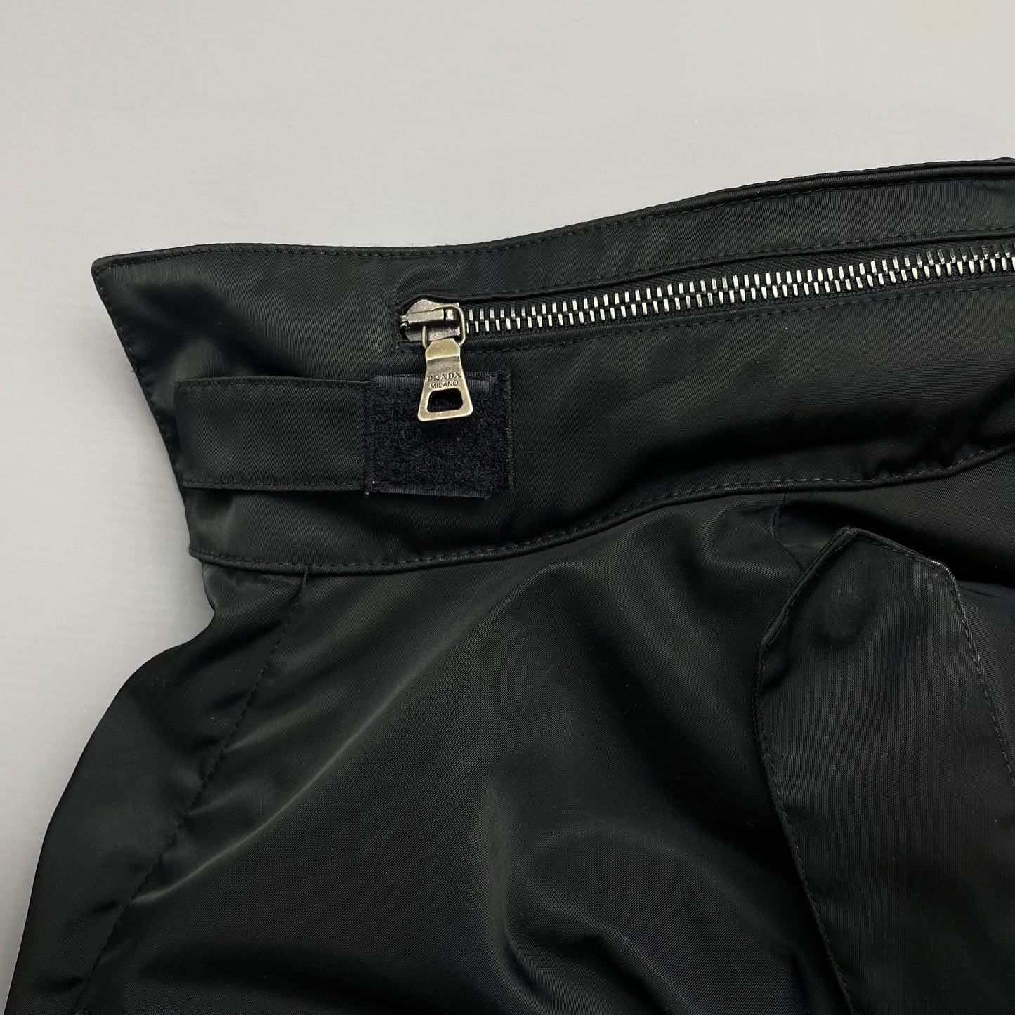 Prada Sport Black Multi-Pocket 2007 Field Jacket w/ Concealed Hood