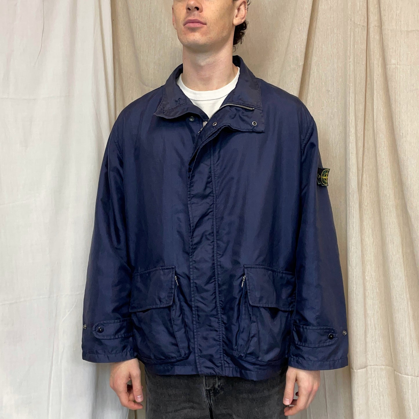 Stone Island Navy SS92 Formula Steel Multi-Pocket Jacket