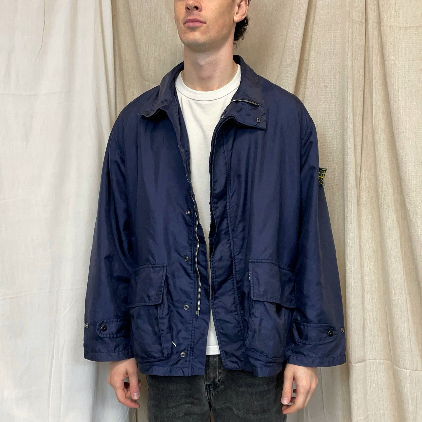 Stone Island Navy SS92 Formula Steel Multi-Pocket Jacket