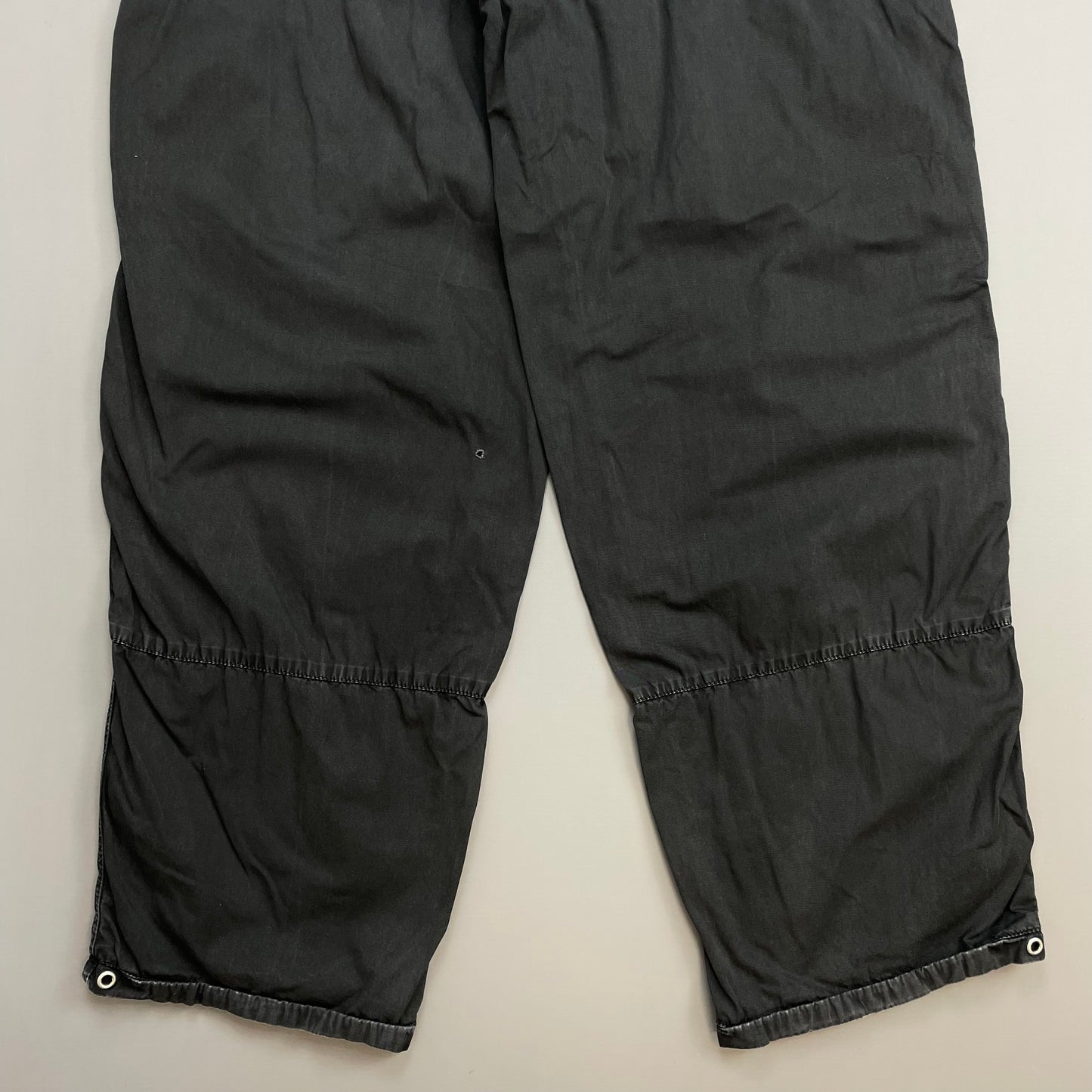 Prada Sport Black 00s Relaxed Fit Cotton Cargo Trousers