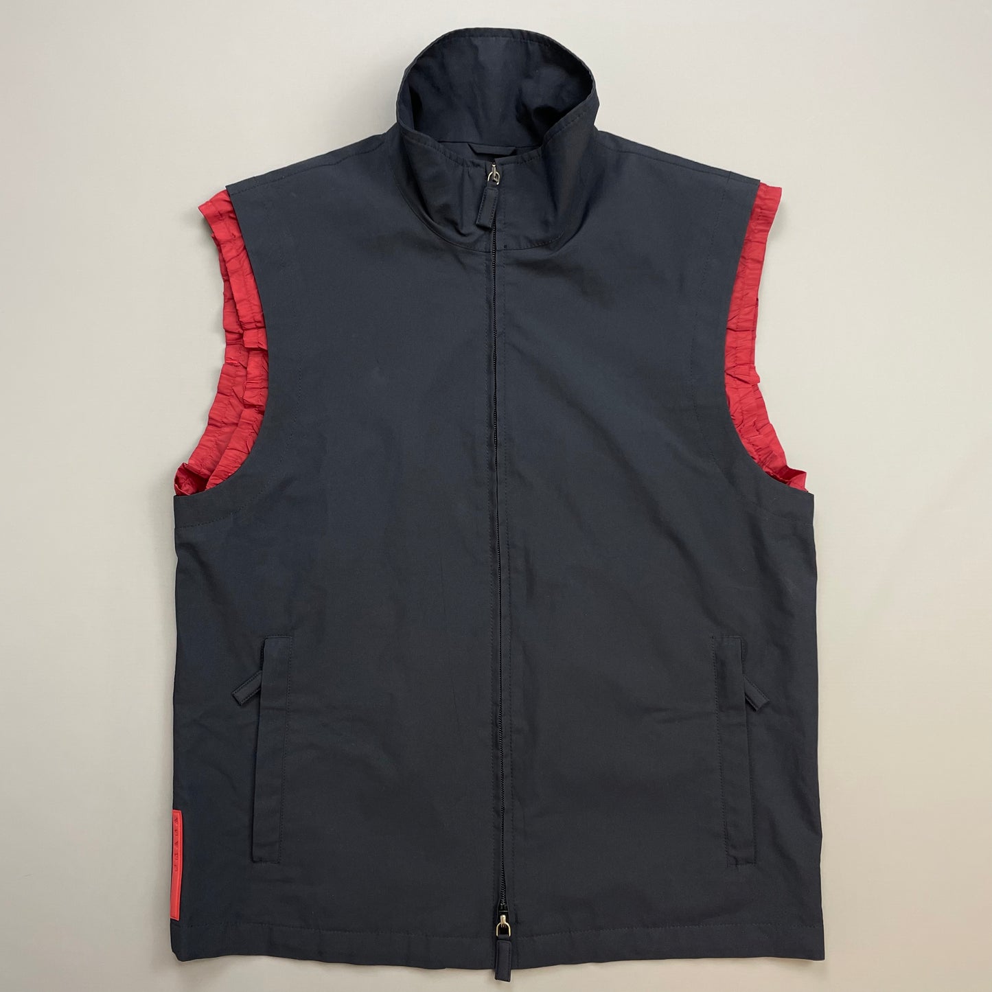 Prada Sport Navy 00s Technical Gilet Vest