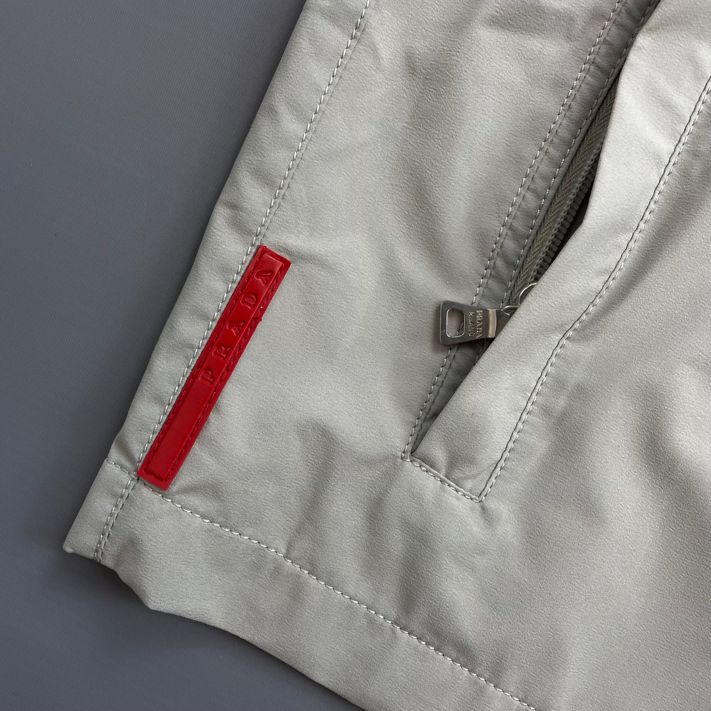 Prada Sport Grey 00s Windstopper Technical Gilet Vest